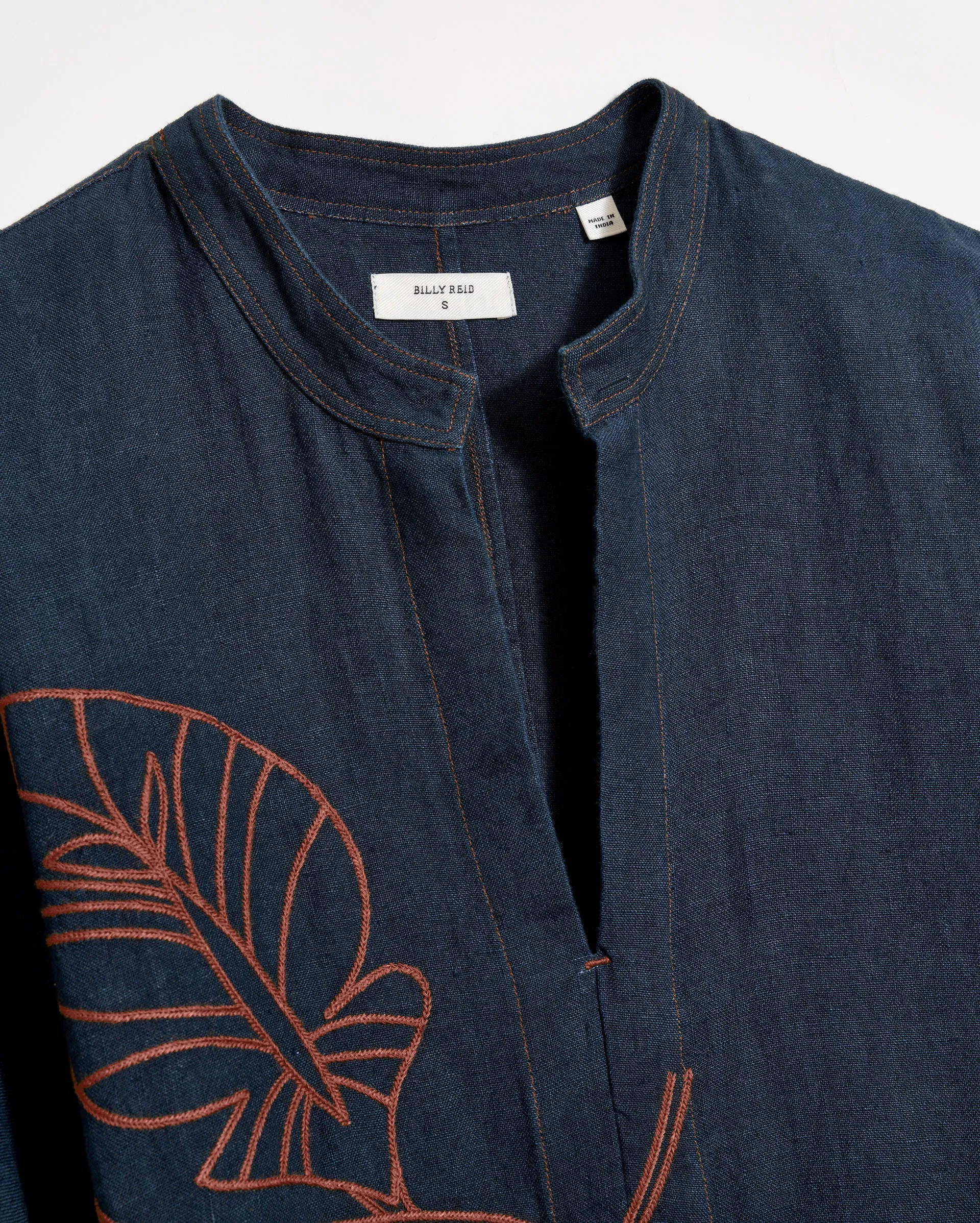 Embroidered Maxi Tunic Dress sold by Billy Reid product image thumbnail 3