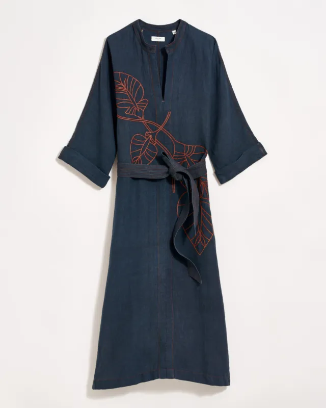 Embroidered Maxi Tunic Dress made by Billy Reid