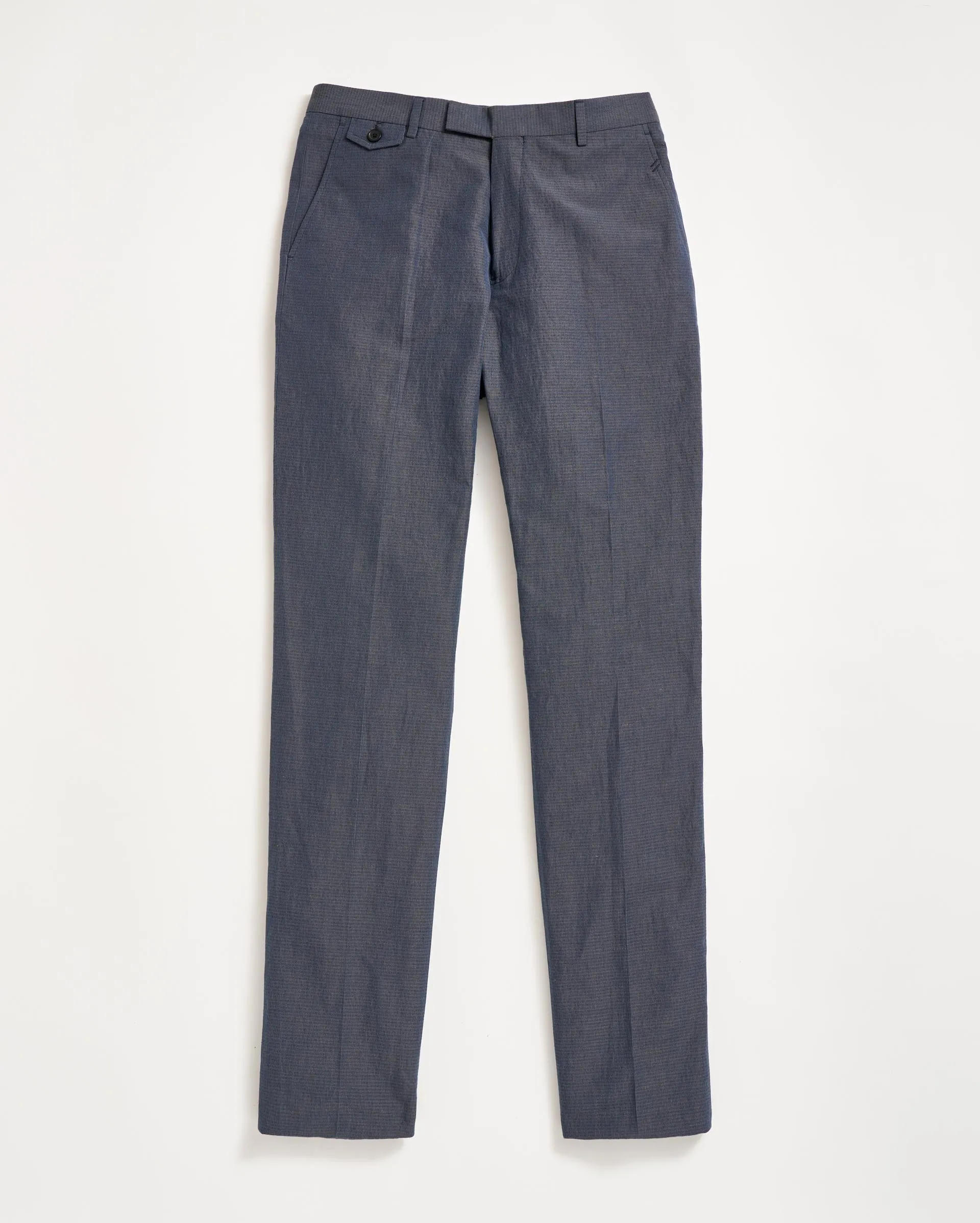 Micro-Seersucker Flat Front Trouser sold by Billy Reid