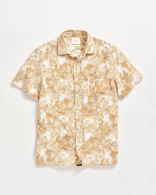 Short Sleeve Textural Pine Treme Block Shirt sold by Billy Reid