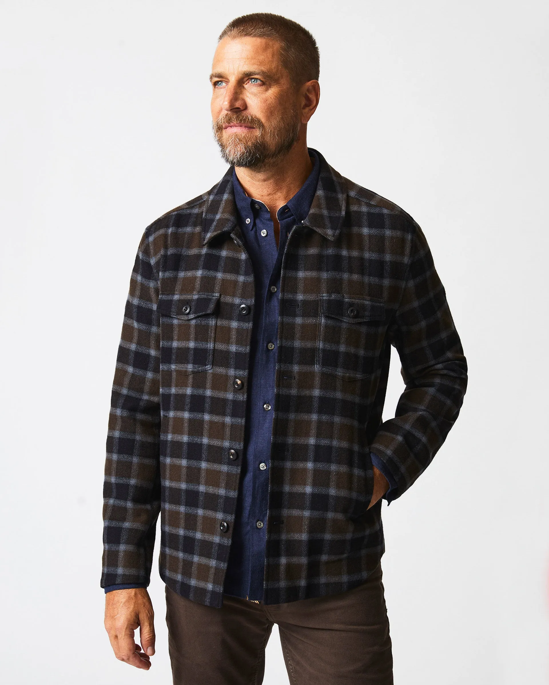 Mo Shirt Jacket sold by Billy Reid product image thumbnail 2