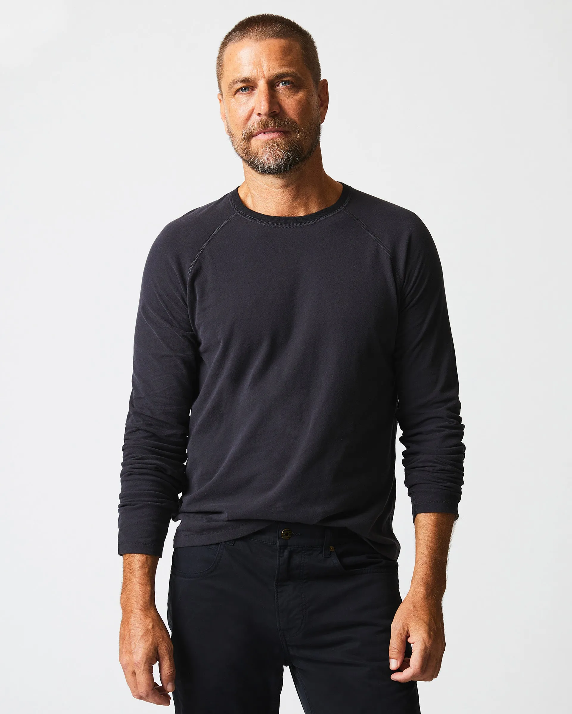 L/S SUEDED COTTON CREW sold by Billy Reid product image thumbnail 2