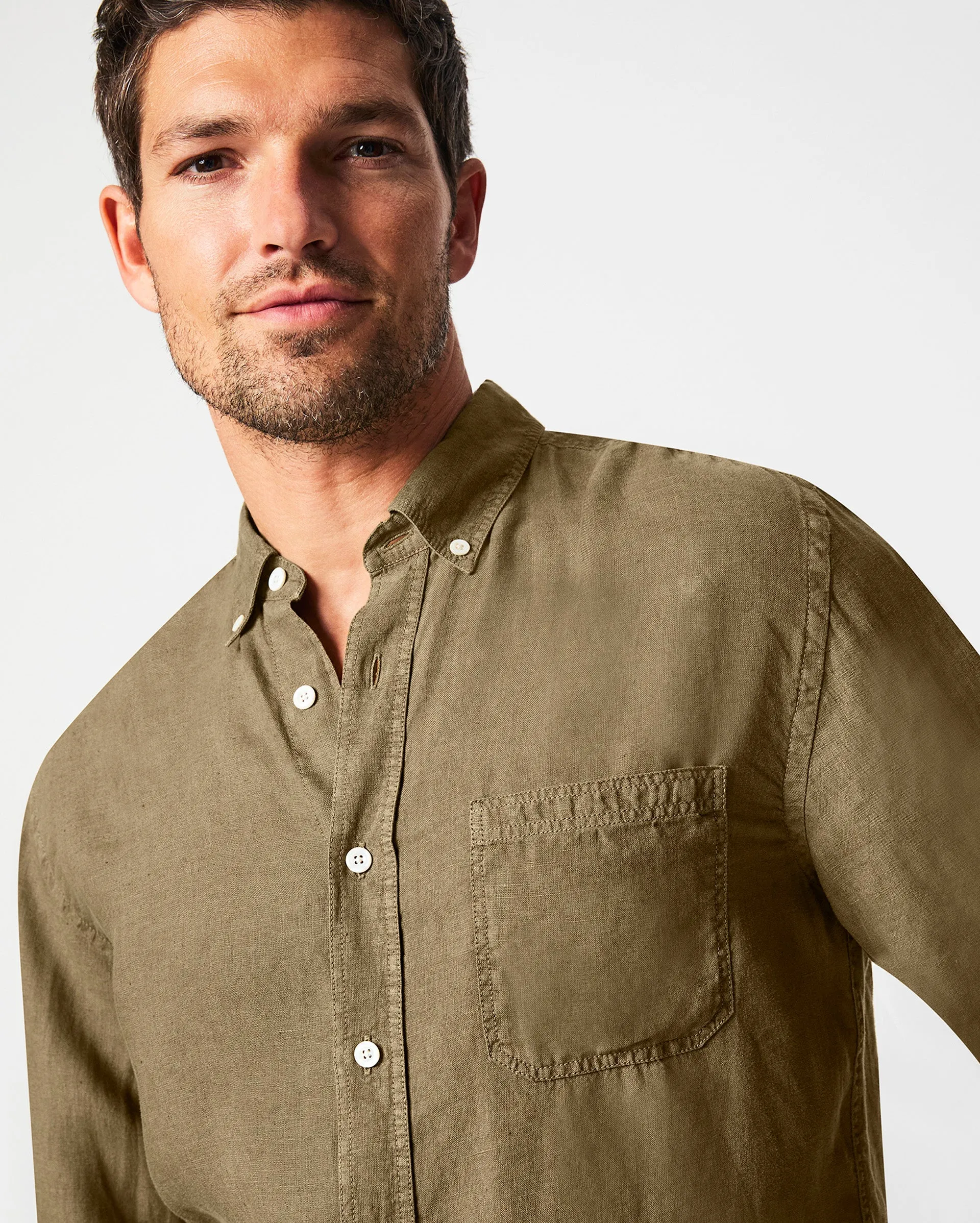 Tuscumbia Linen Shirt Button Down sold by Billy Reid product image thumbnail 2