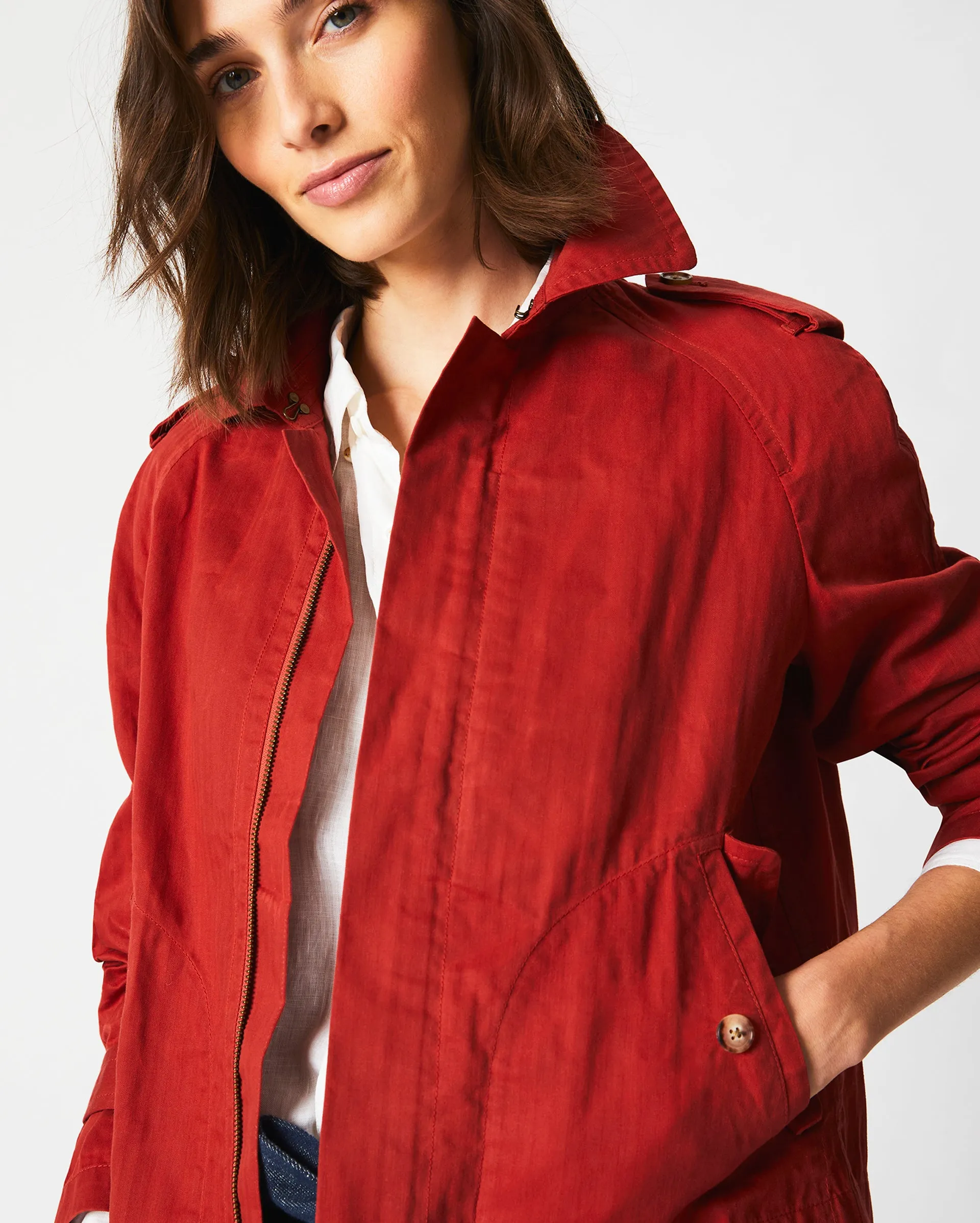 Cropped Raincoat sold by Billy Reid product image thumbnail 2
