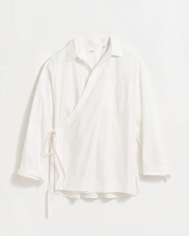 Poplin Wrap Shirt sold by Billy Reid