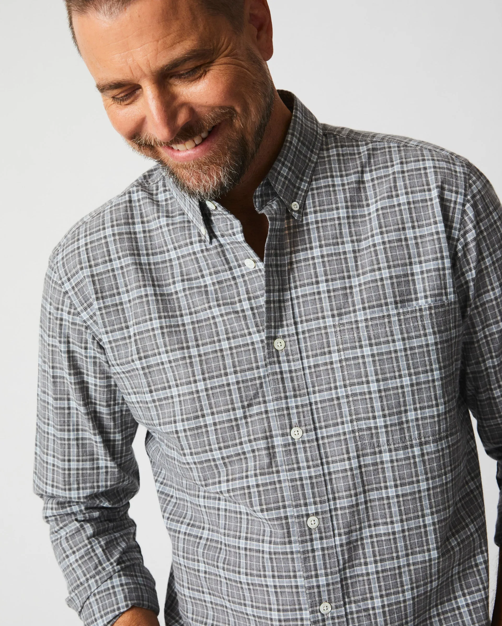 Melange Plaid Tuscumbia Shirt Button Down sold by Billy Reid product image thumbnail 2
