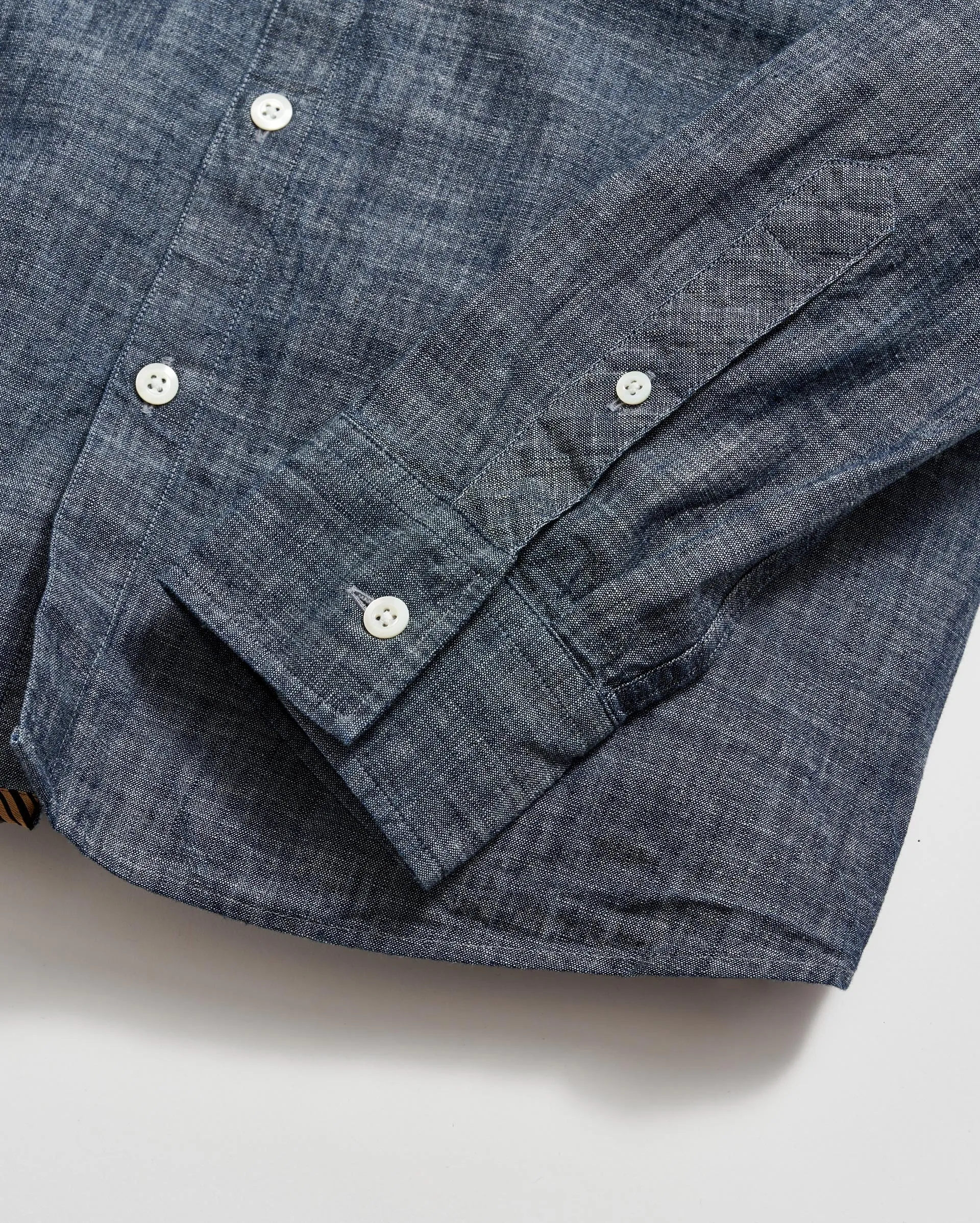 Chambray Pickwick Shirt sold by Billy Reid product image thumbnail 5