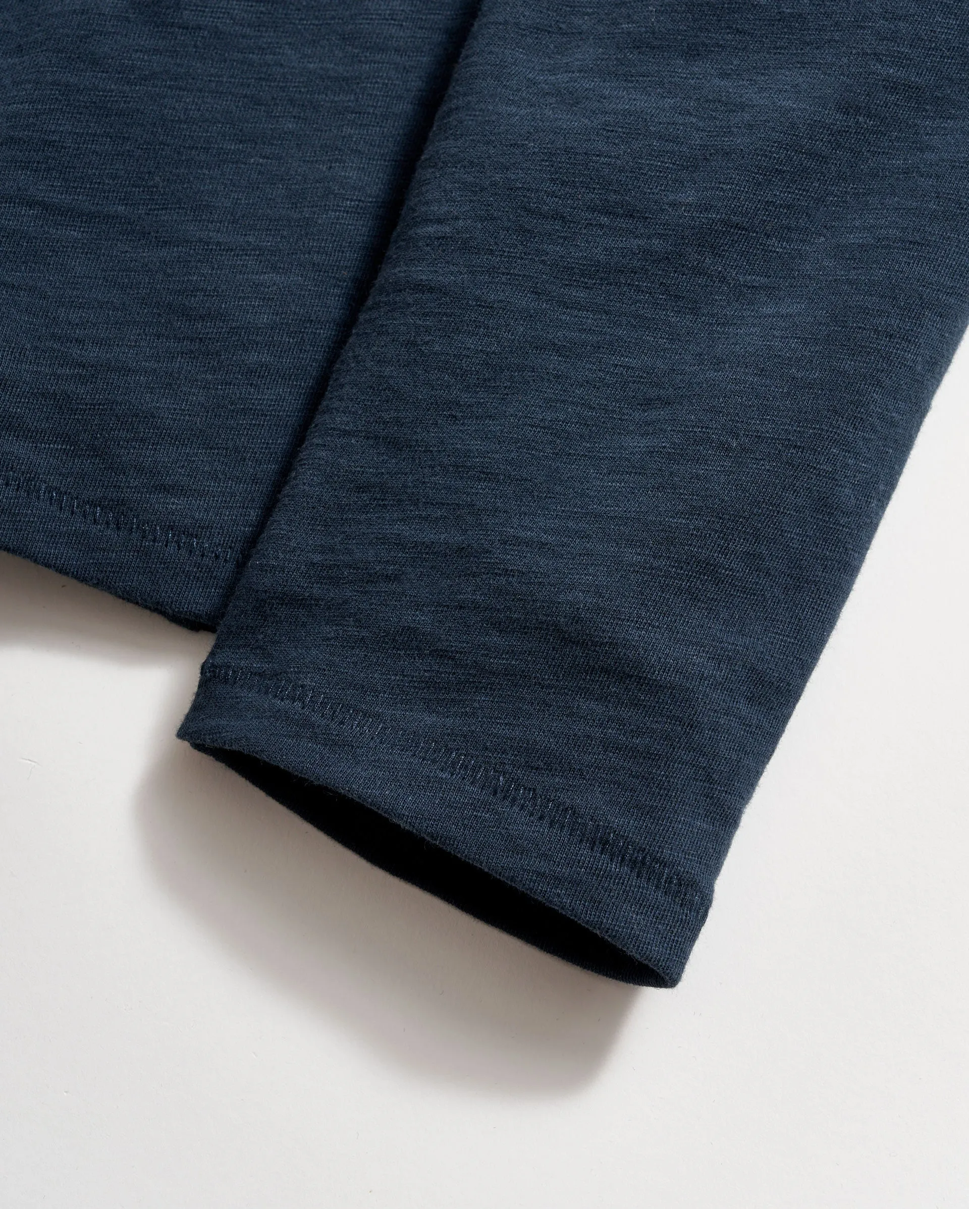 LONG SLEEVE ORGANIC COTTON HENLEY sold by Billy Reid product image thumbnail 5