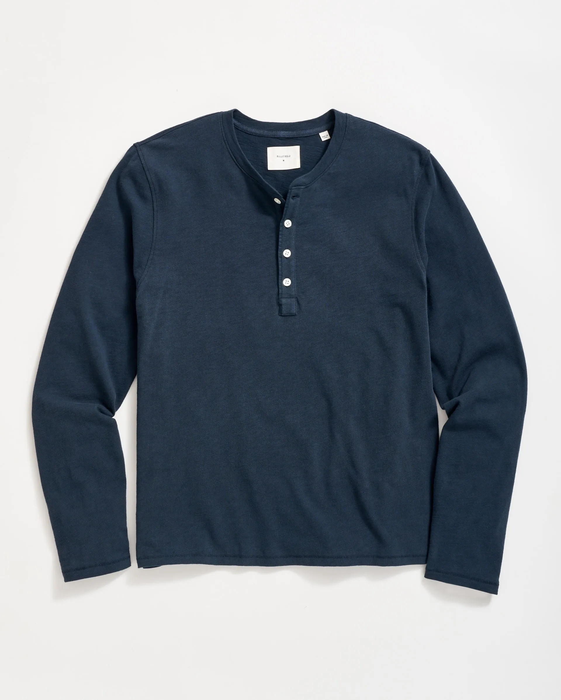 LONG SLEEVE ORGANIC COTTON HENLEY sold by Billy Reid