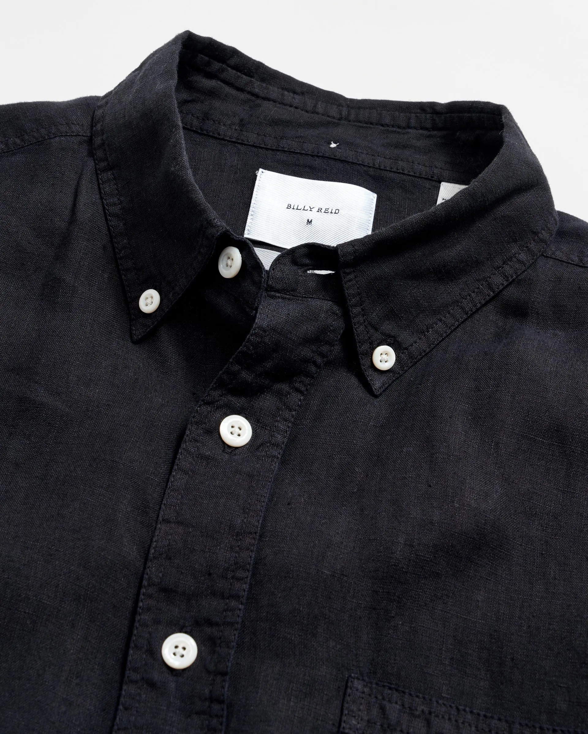 Short Sleeve Linen Tuscumbia Shirt Button Down sold by Billy Reid product image thumbnail 4