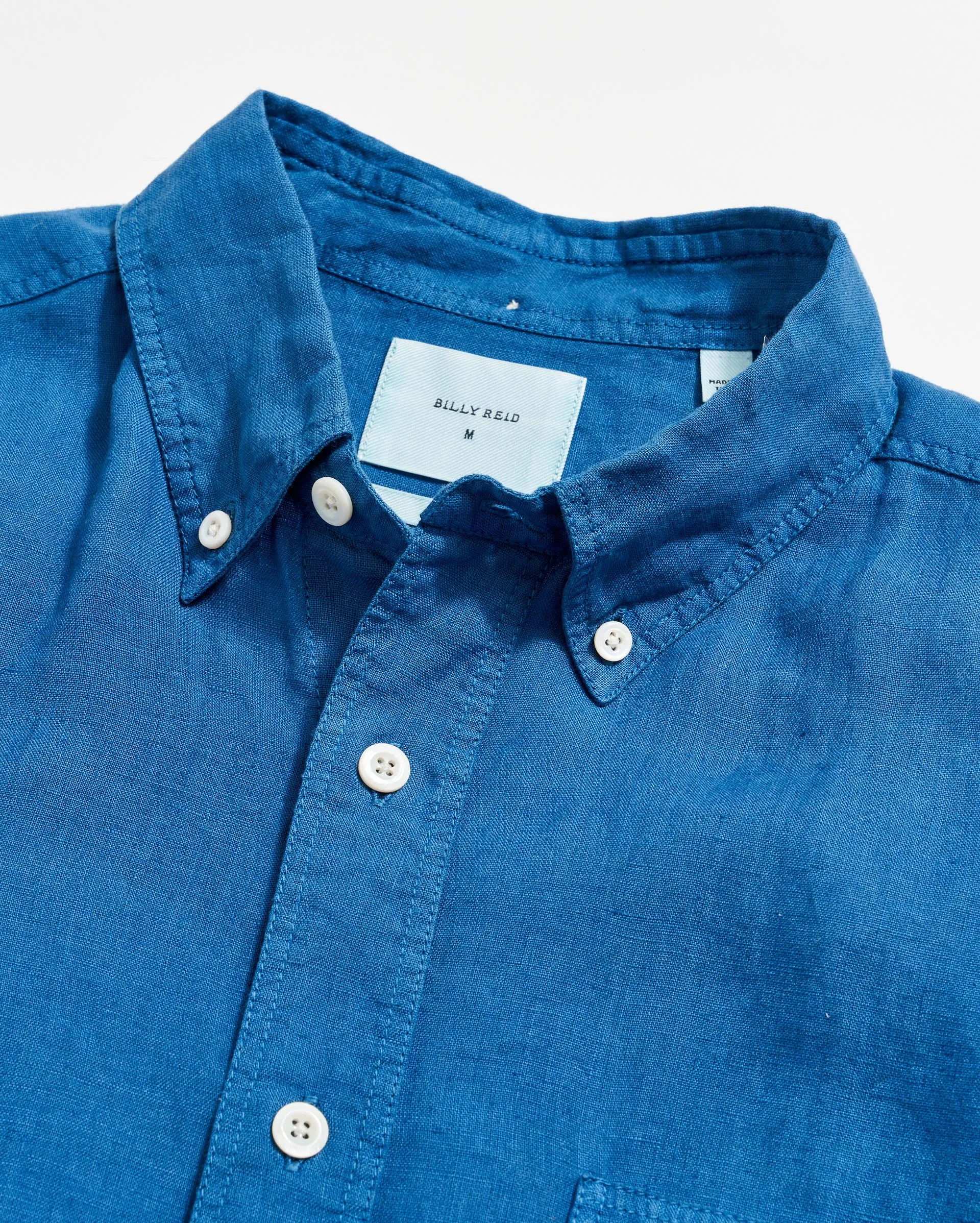 Short Sleeve Linen Tuscumbia Shirt Button Down sold by Billy Reid product image thumbnail 3
