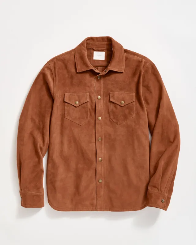 Savoy Suede Workshirt sold by Billy Reid