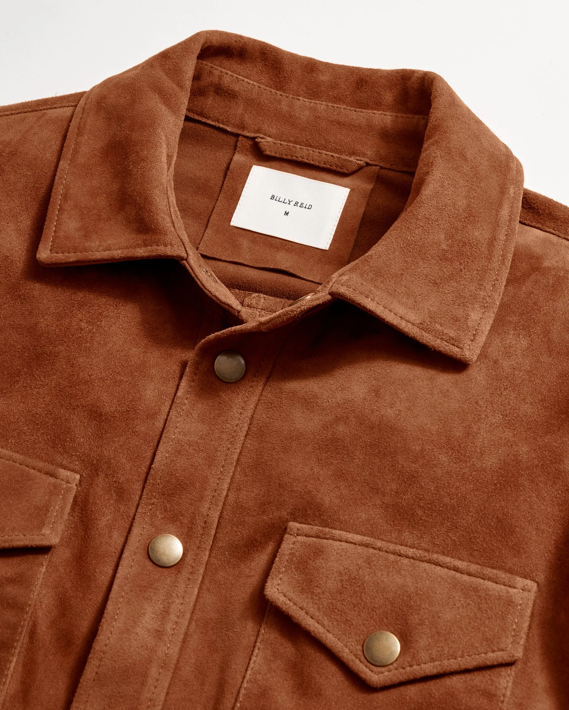 Savoy Suede Workshirt sold by Billy Reid product image thumbnail 3