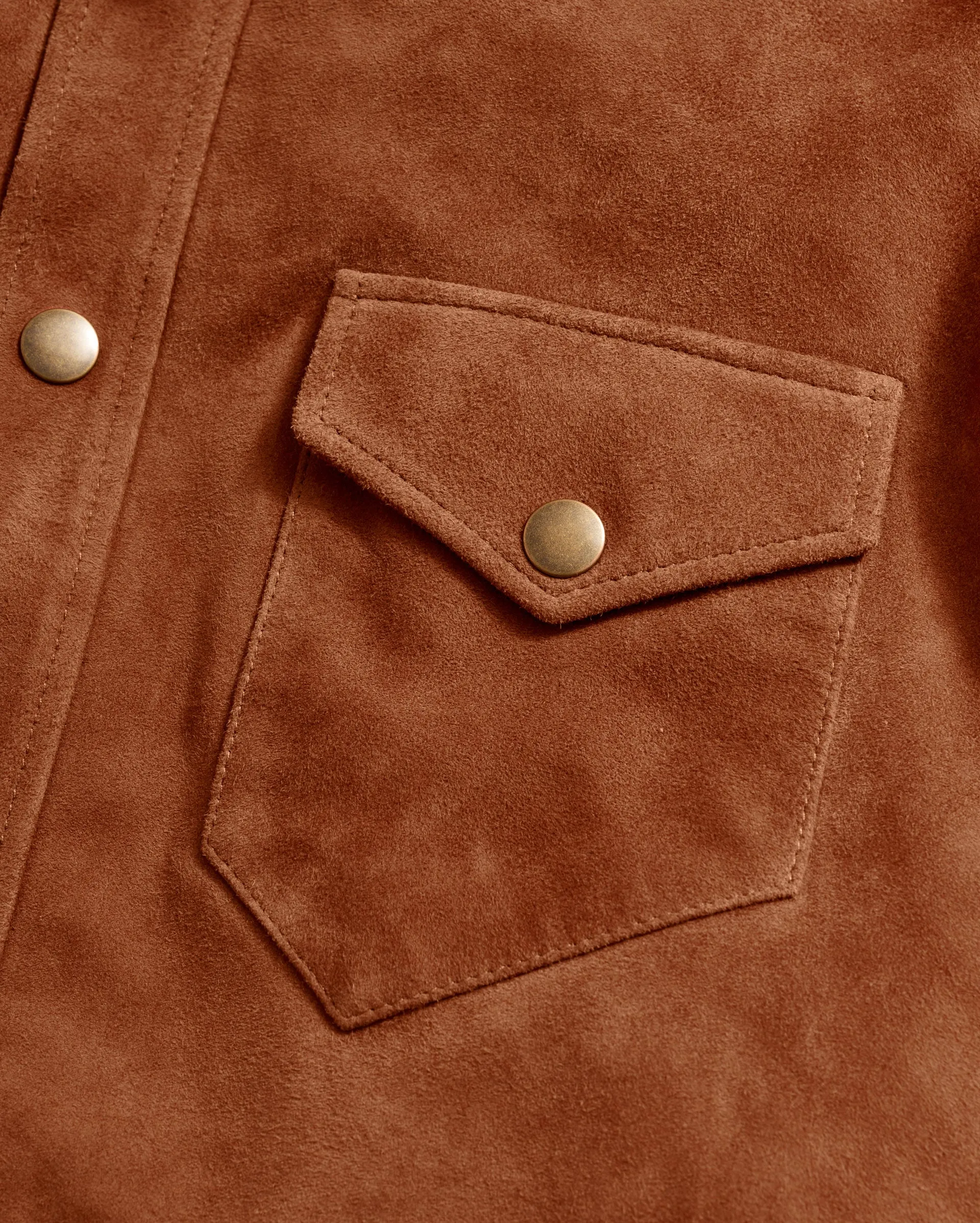 Savoy Suede Workshirt sold by Billy Reid product image thumbnail 4