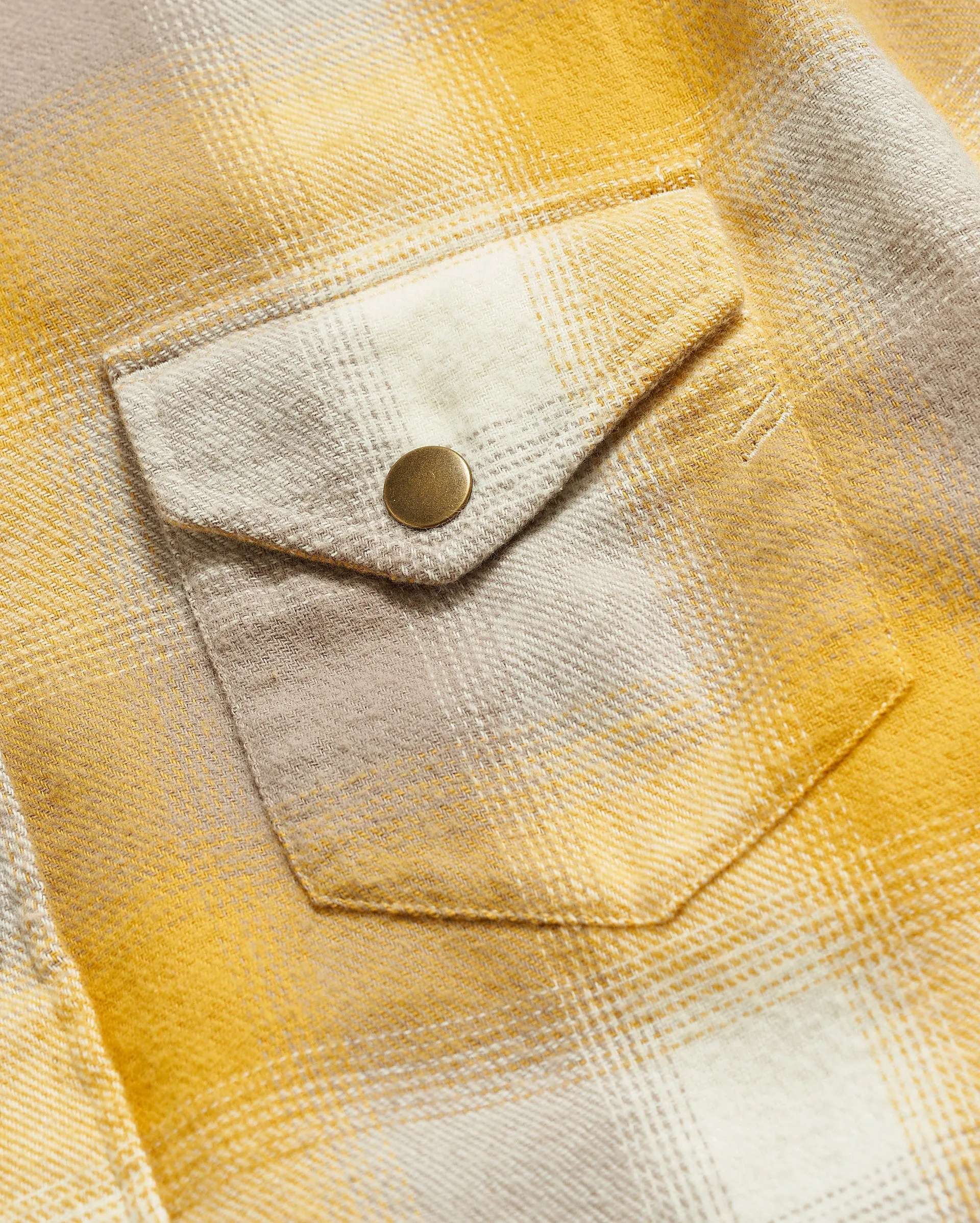 Flannel Bold Plaid Western Snap Front Shirt sold by Billy Reid product image thumbnail 4