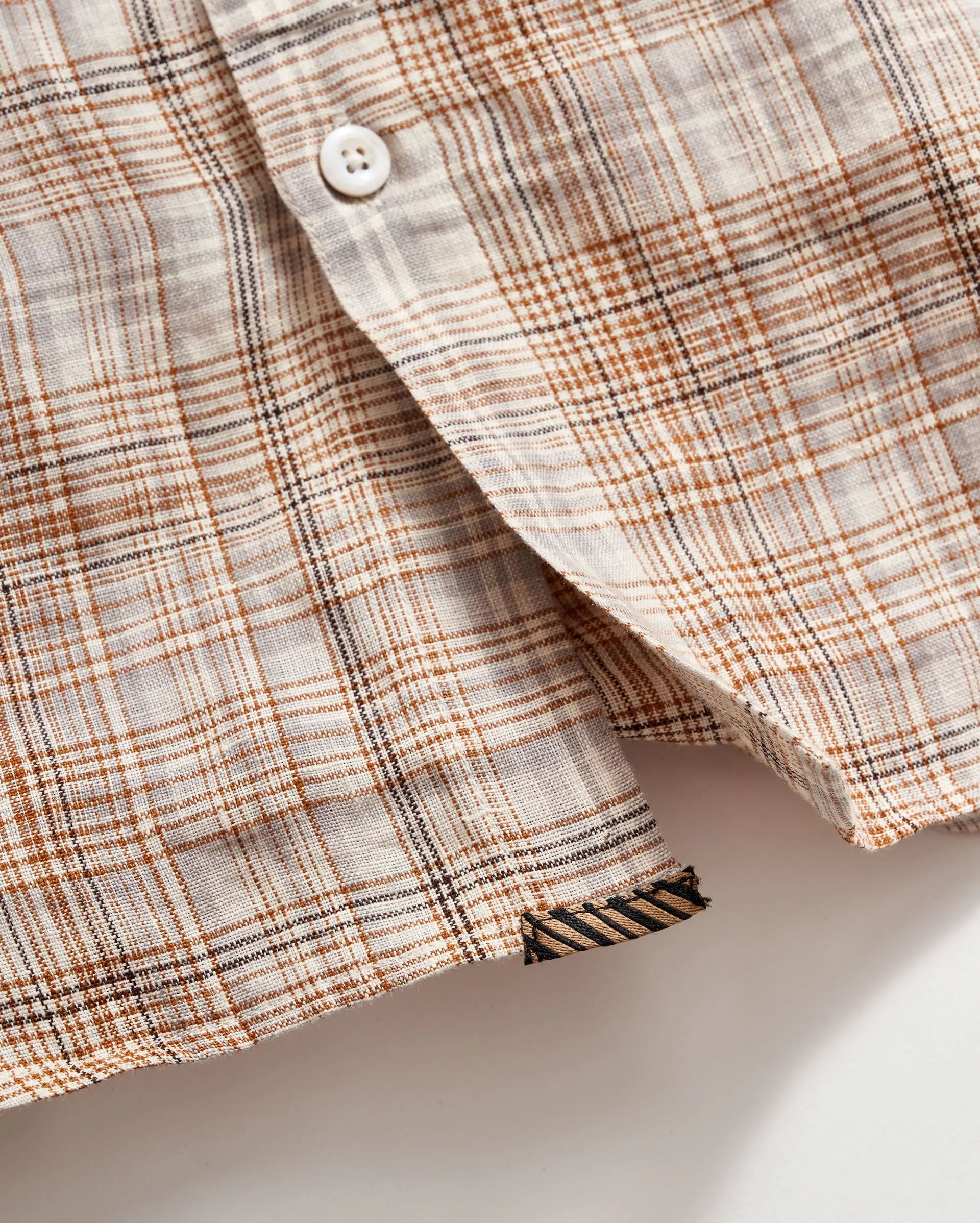 Linen Line Plaid Wilson Shirt sold by Billy Reid product image thumbnail 5