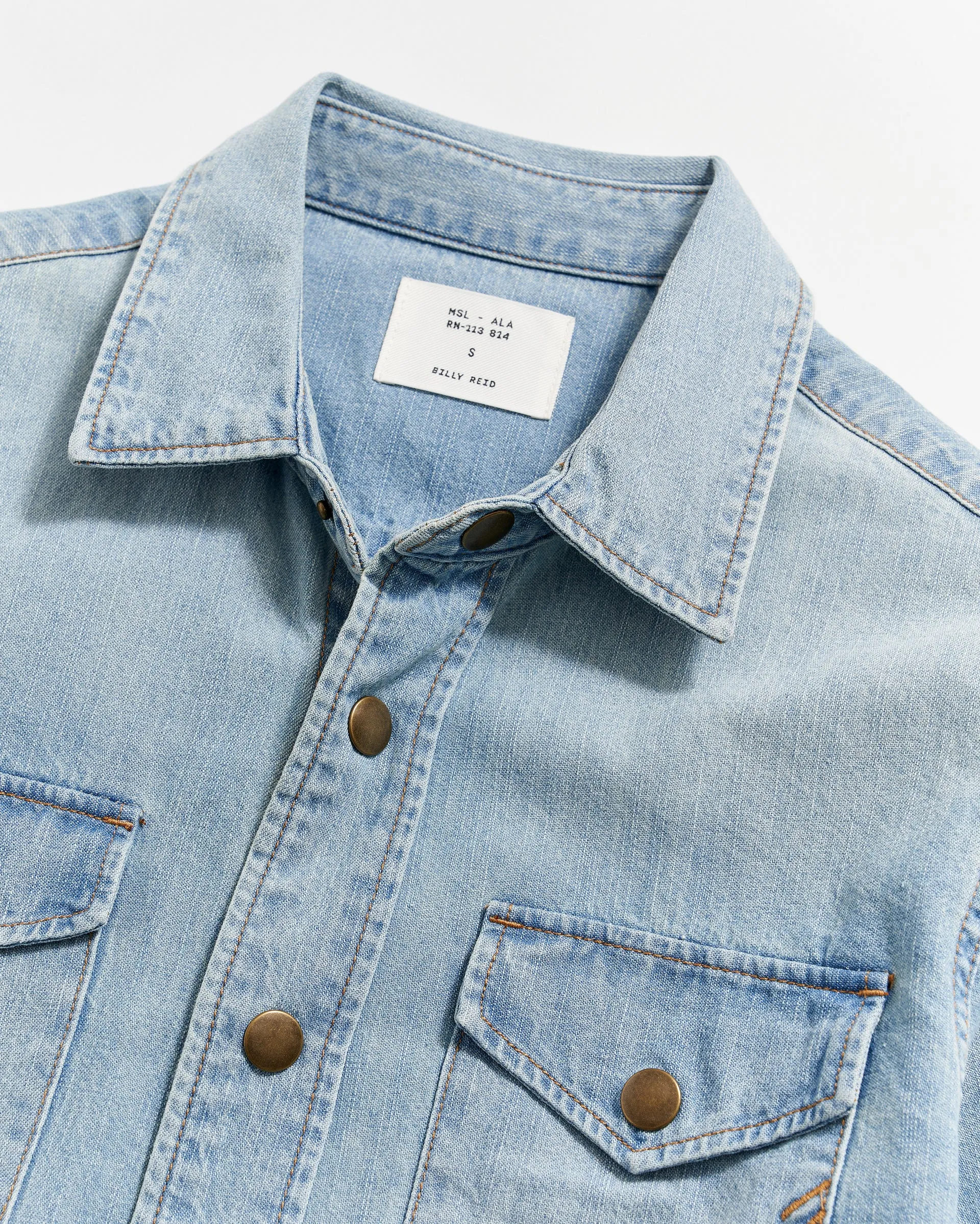 Women's Shoals Denim Shirt sold by Billy Reid product image thumbnail 4