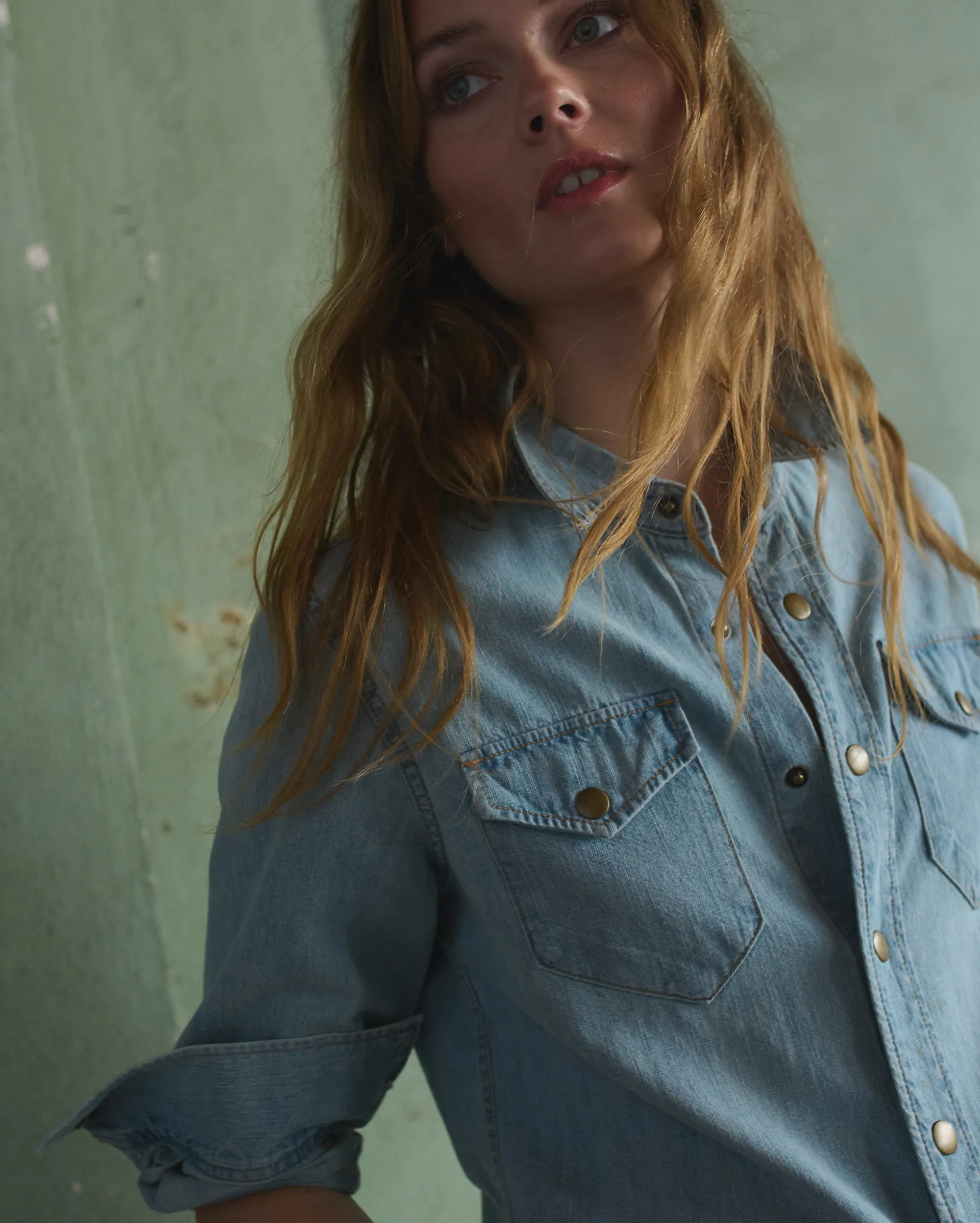 Women's Shoals Denim Shirt sold by Billy Reid product image thumbnail 3