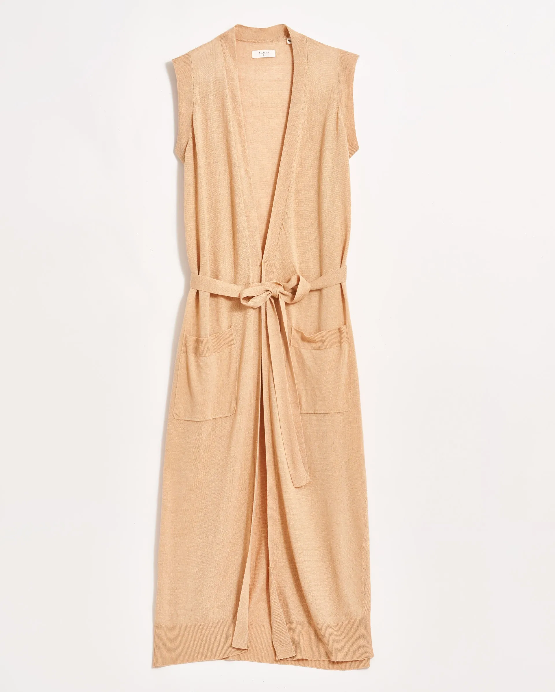 Cotton Linen Duster Vest sold by Billy Reid