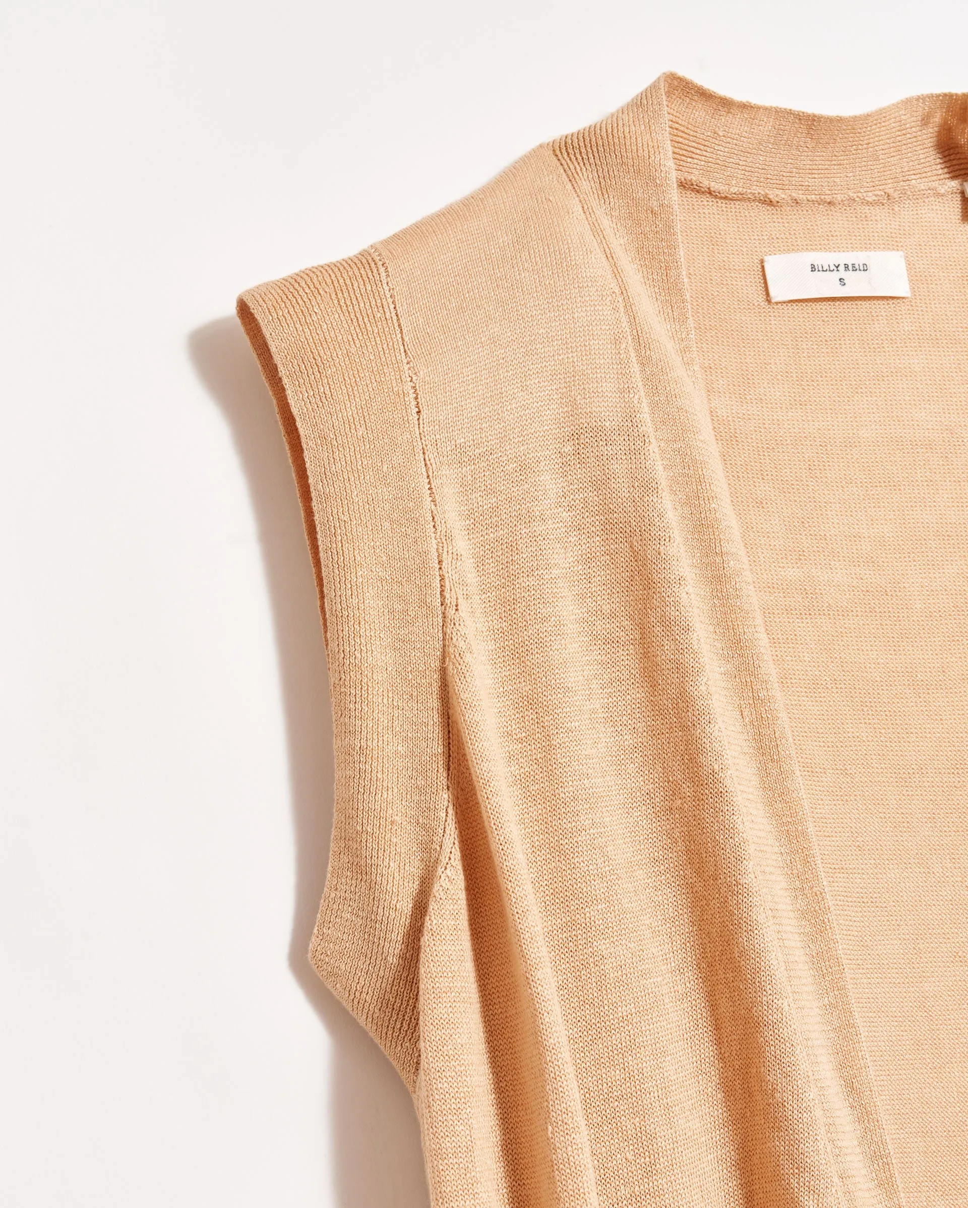 Cotton Linen Duster Vest sold by Billy Reid product image thumbnail 4