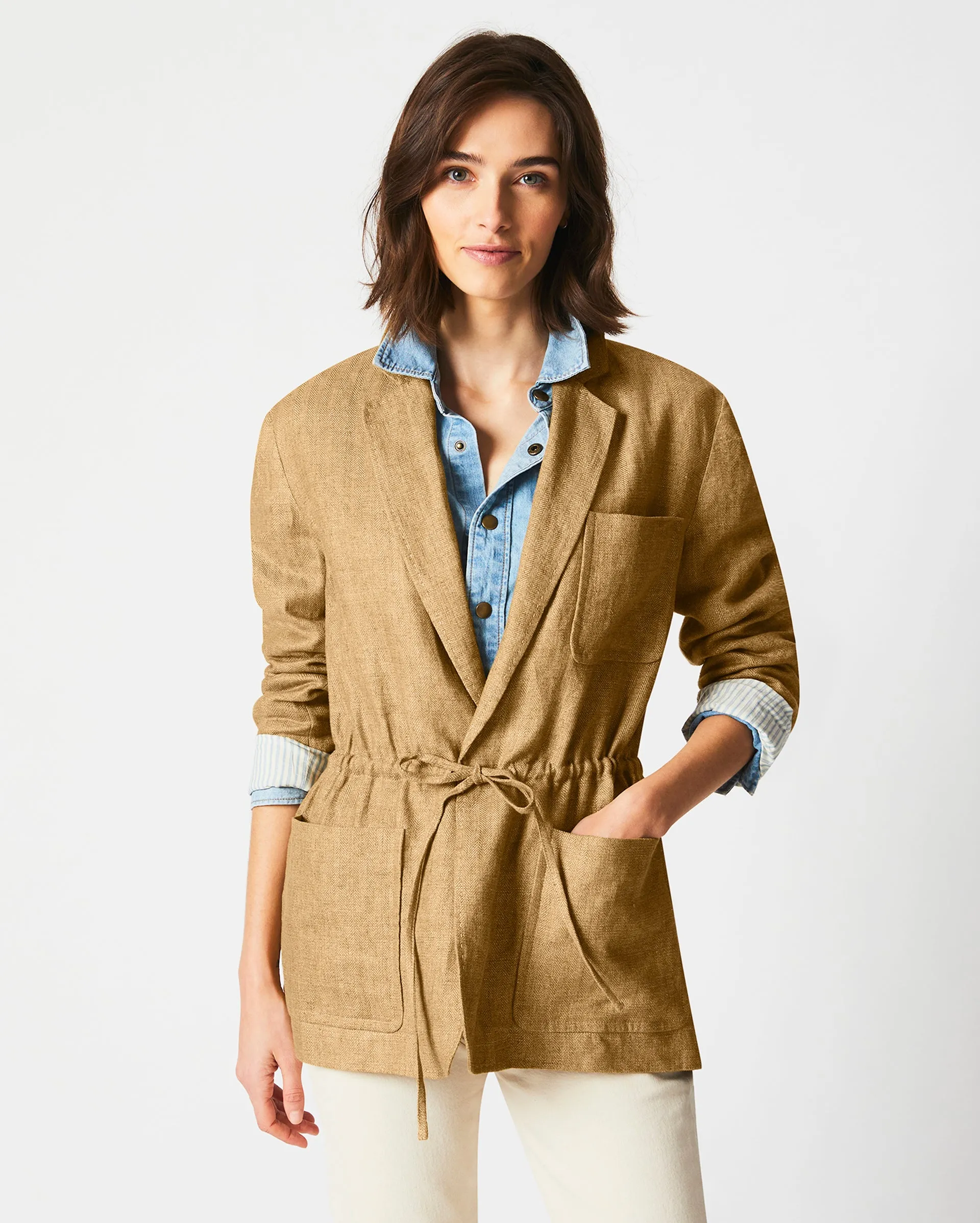 Drawstring Waist Jacket sold by Billy Reid product image thumbnail 2