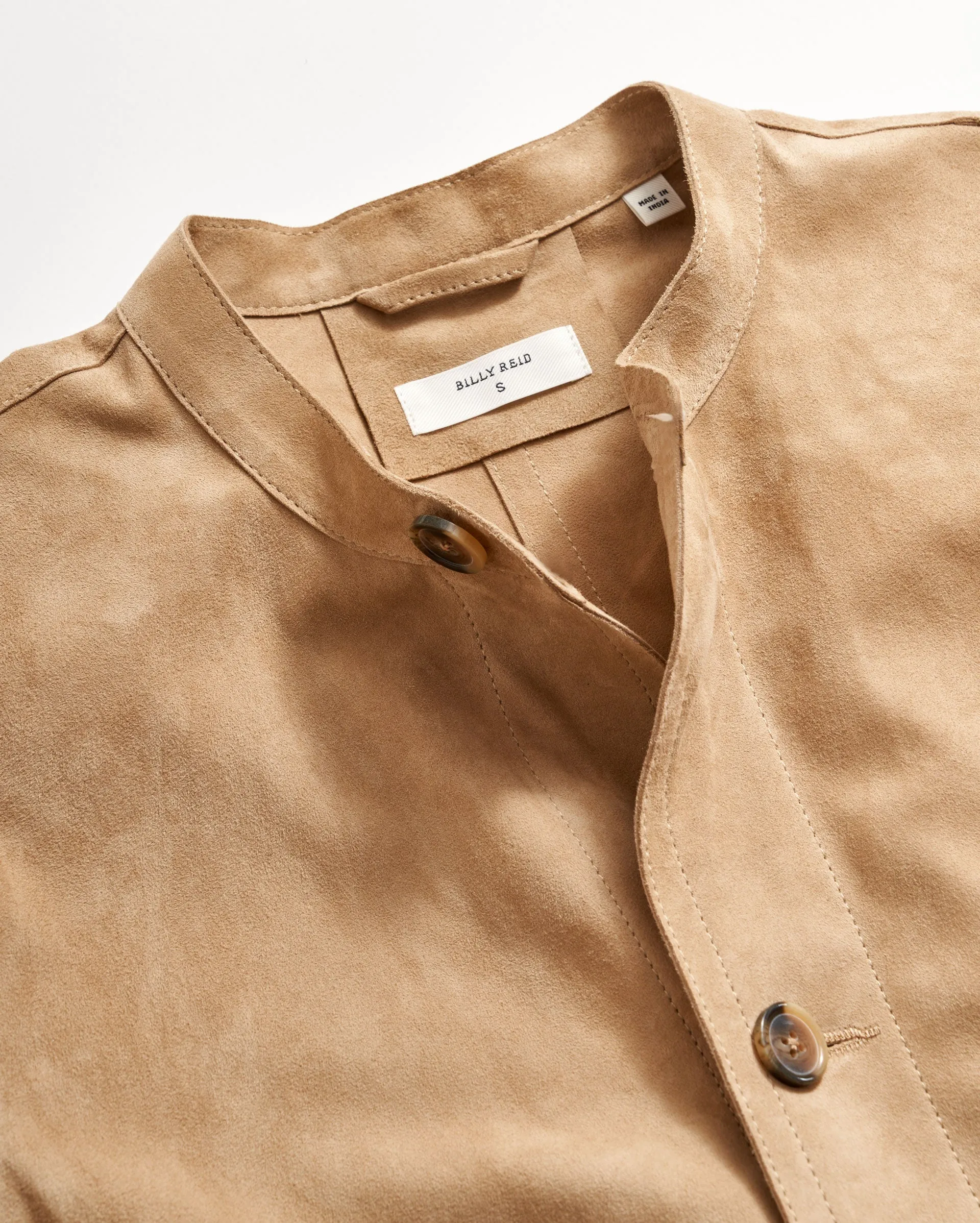 Suede Shell Jacket sold by Billy Reid product image thumbnail 4