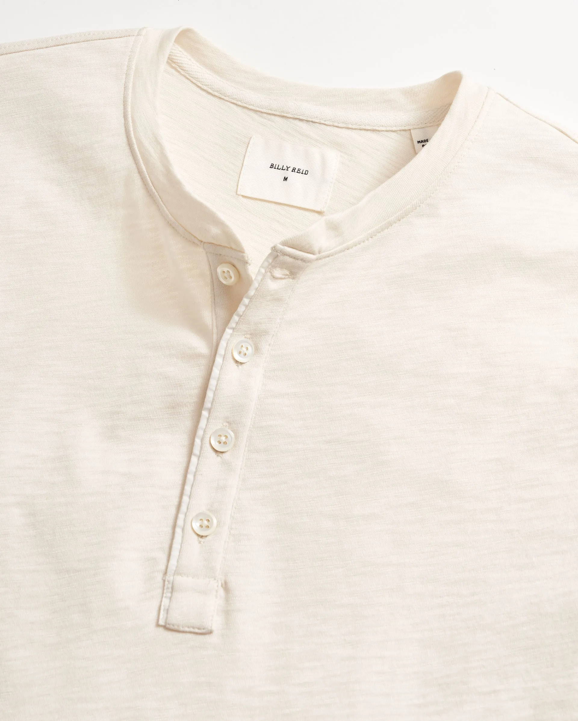 Long Sleeve Organic Cotton Henley sold by Billy Reid product image thumbnail 3