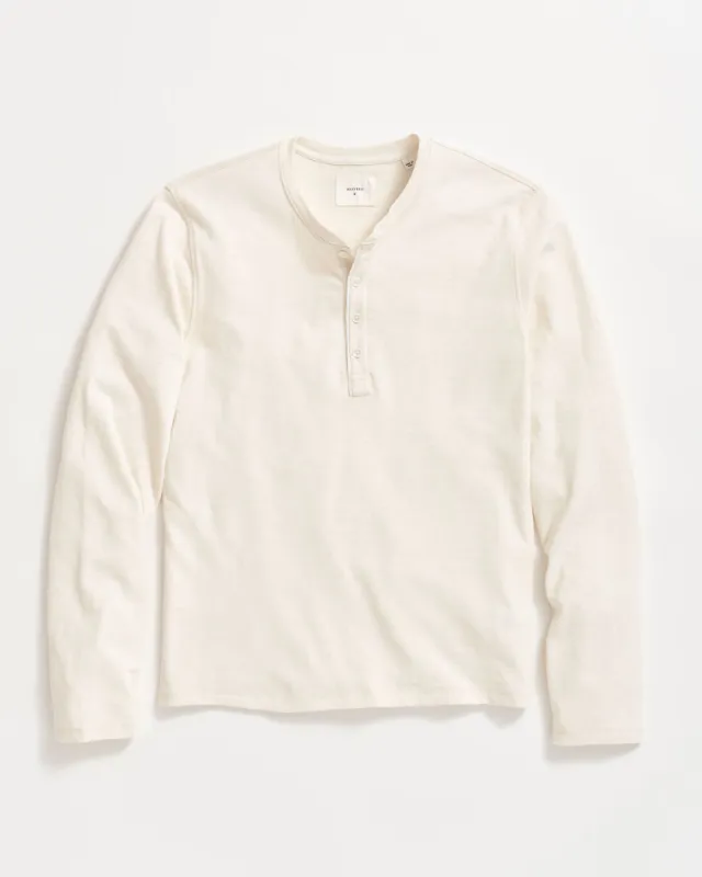 Long Sleeve Organic Cotton Henley made by Billy Reid