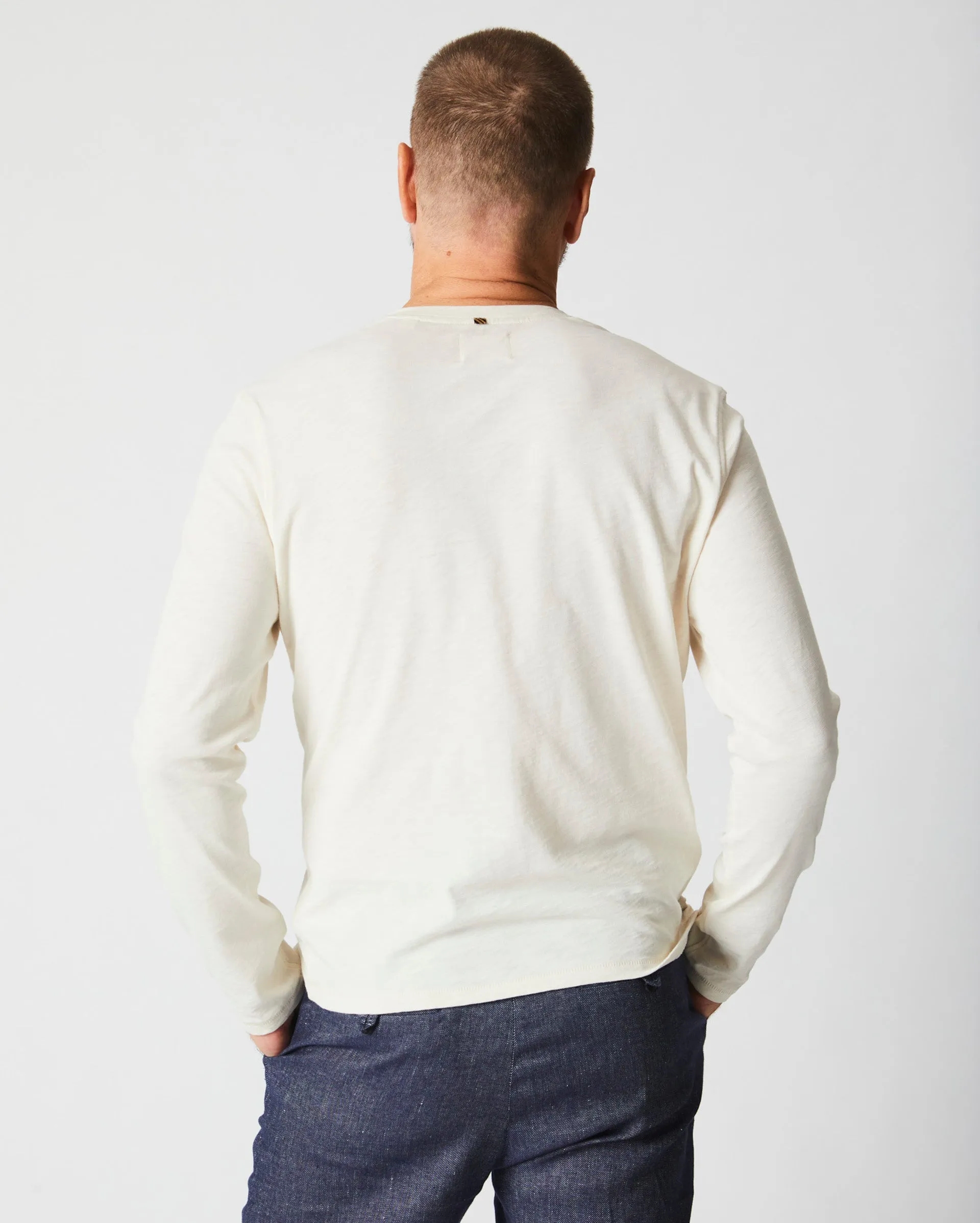 Long Sleeve Organic Cotton Henley sold by Billy Reid product image thumbnail 5