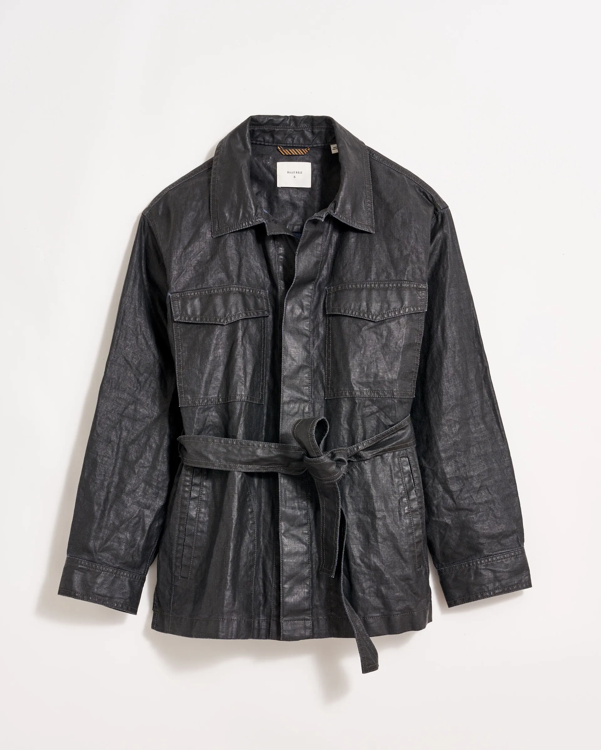 Coated Linen Shirt Jacket sold by Billy Reid