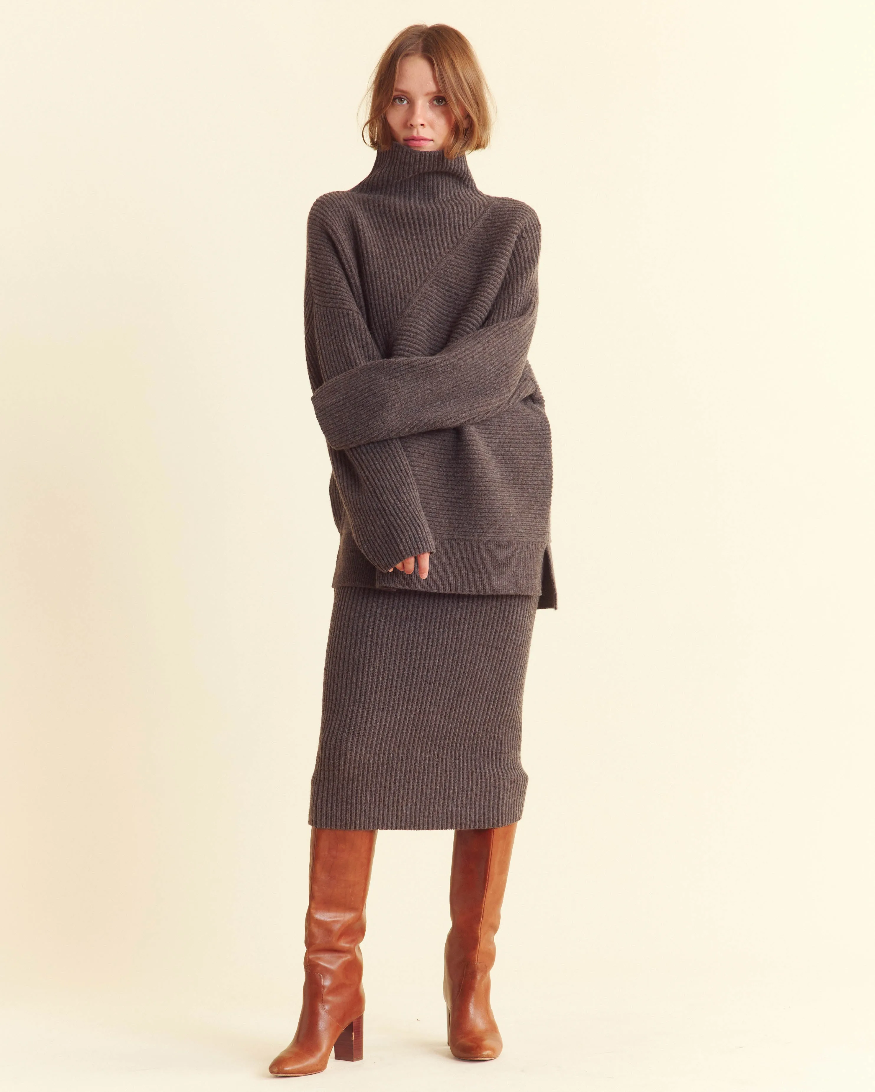 Straight Rib Sweater Skirt sold by Billy Reid product image thumbnail 2