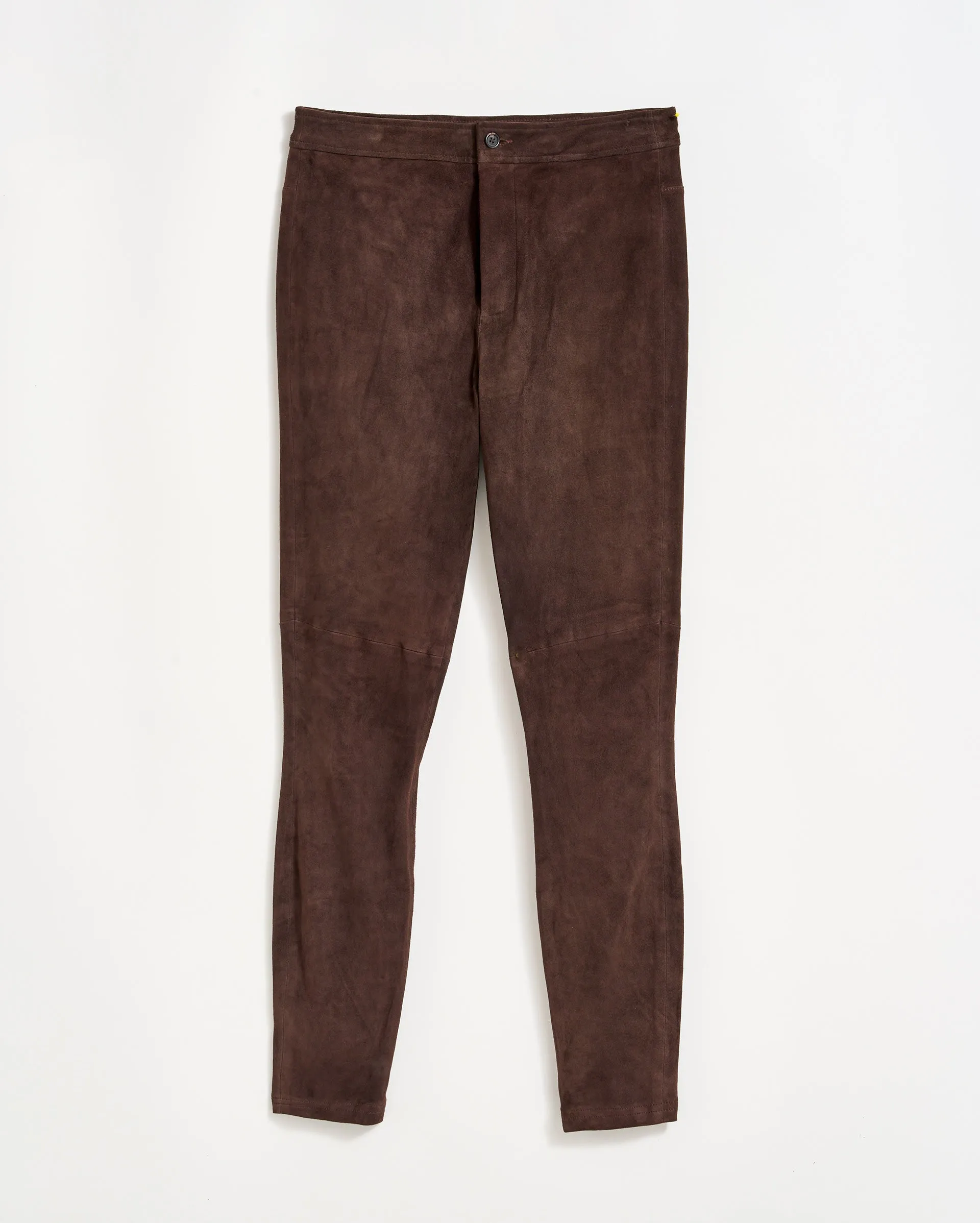 Stretch Suede Fly Front Legging sold by Billy Reid