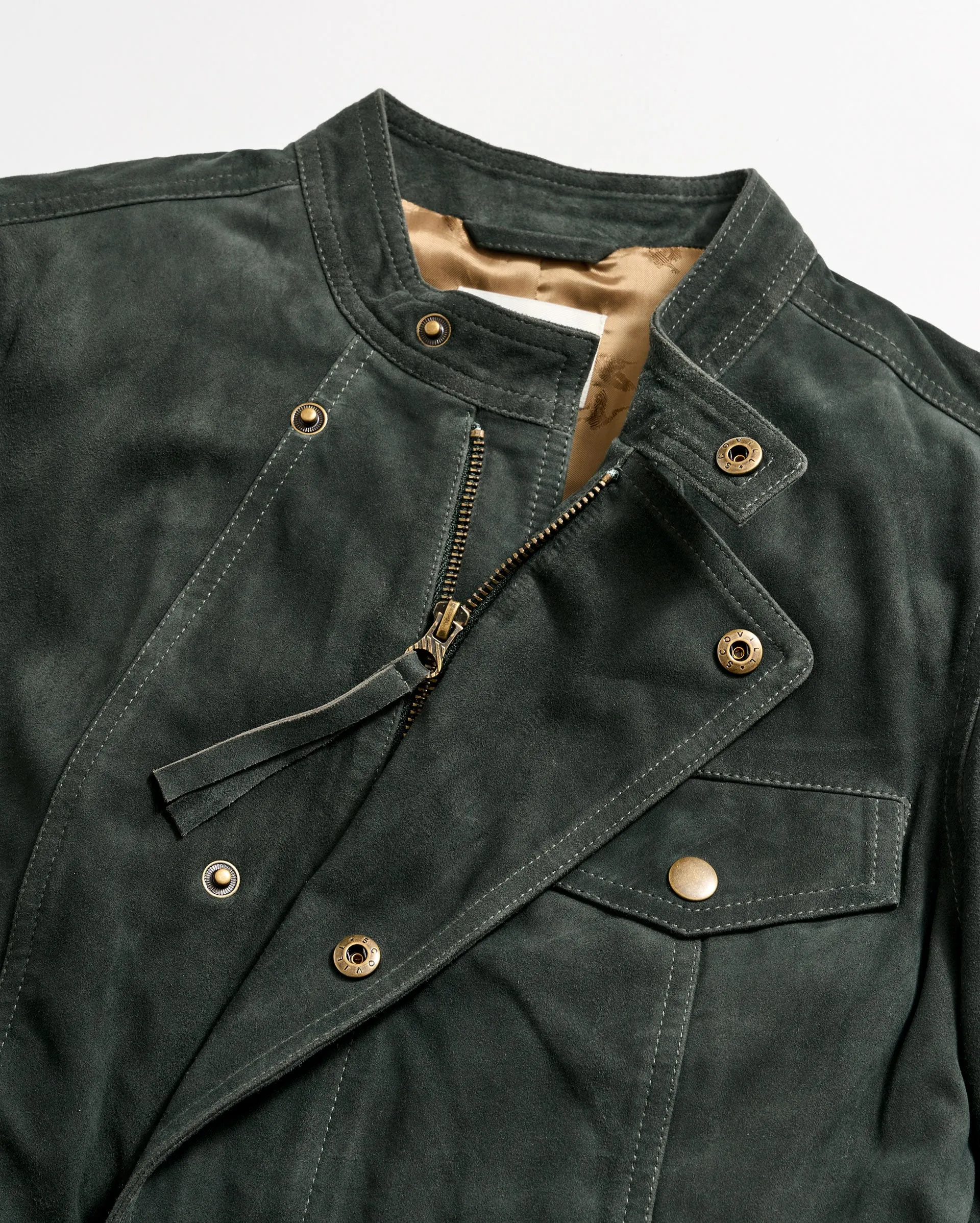 Suede Biker Jacket sold by Billy Reid product image thumbnail 5