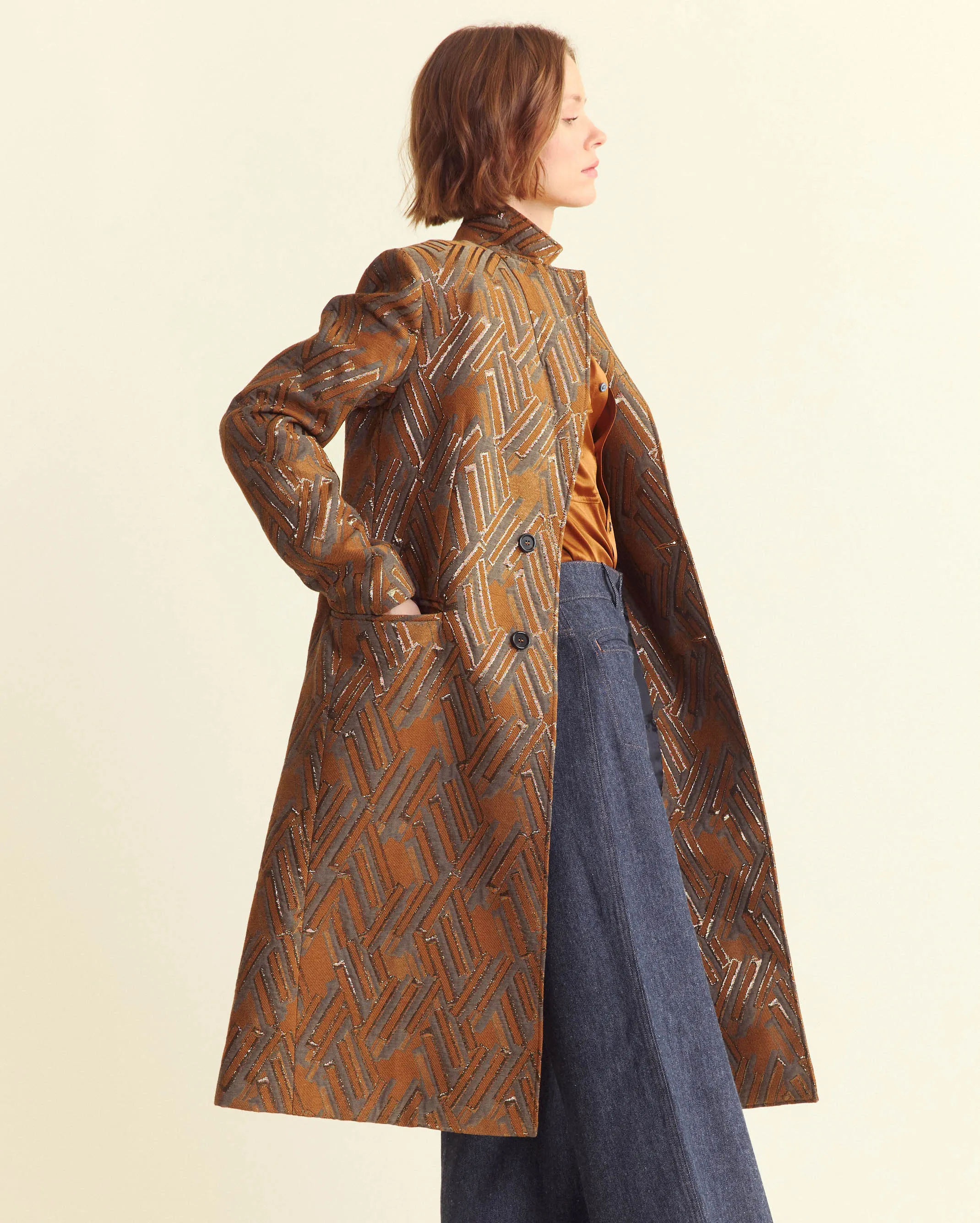 Tailored Jacquard Crombie sold by Billy Reid product image thumbnail 2