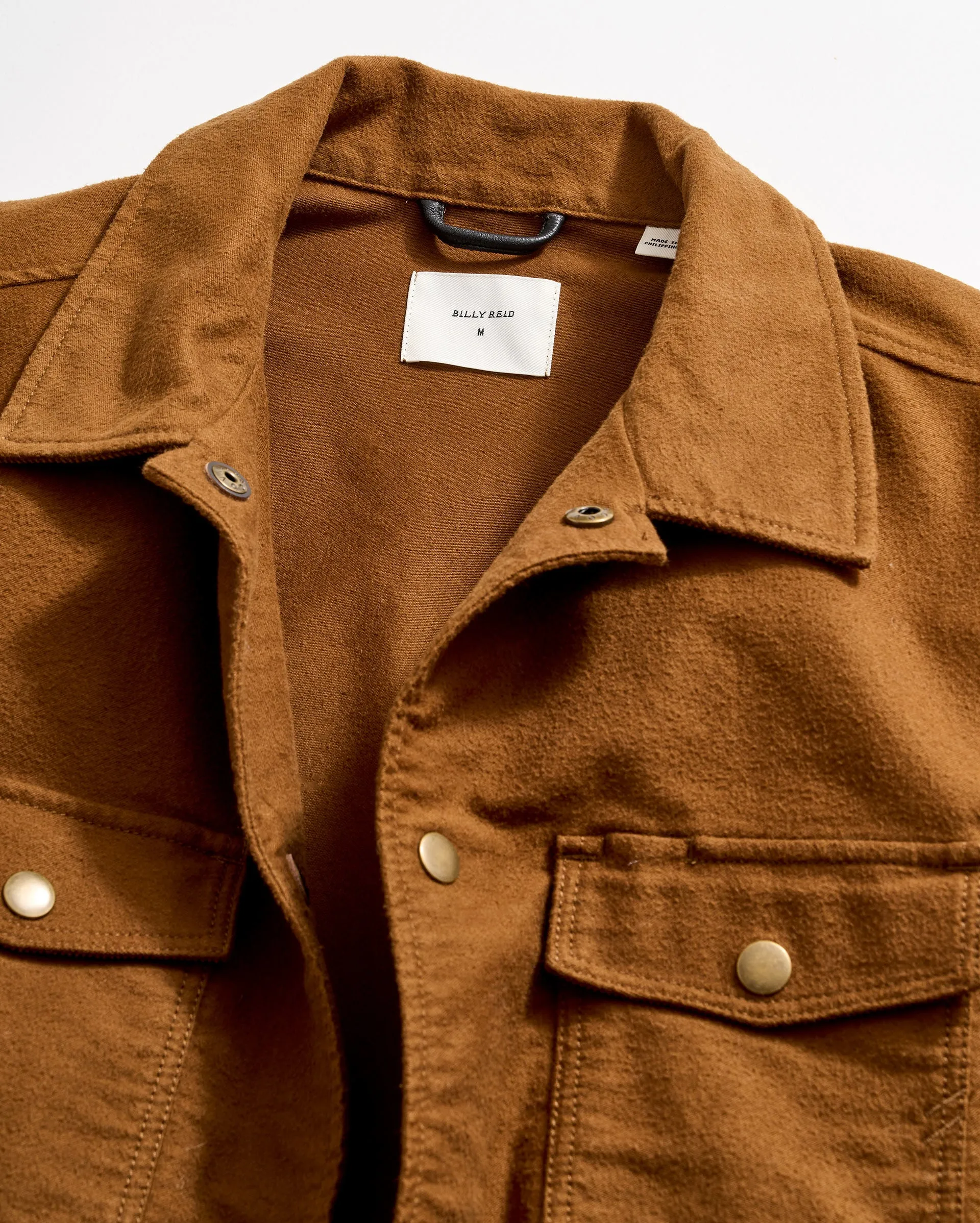 Moleskin Mo Shirt Jacket sold by Billy Reid product image thumbnail 3