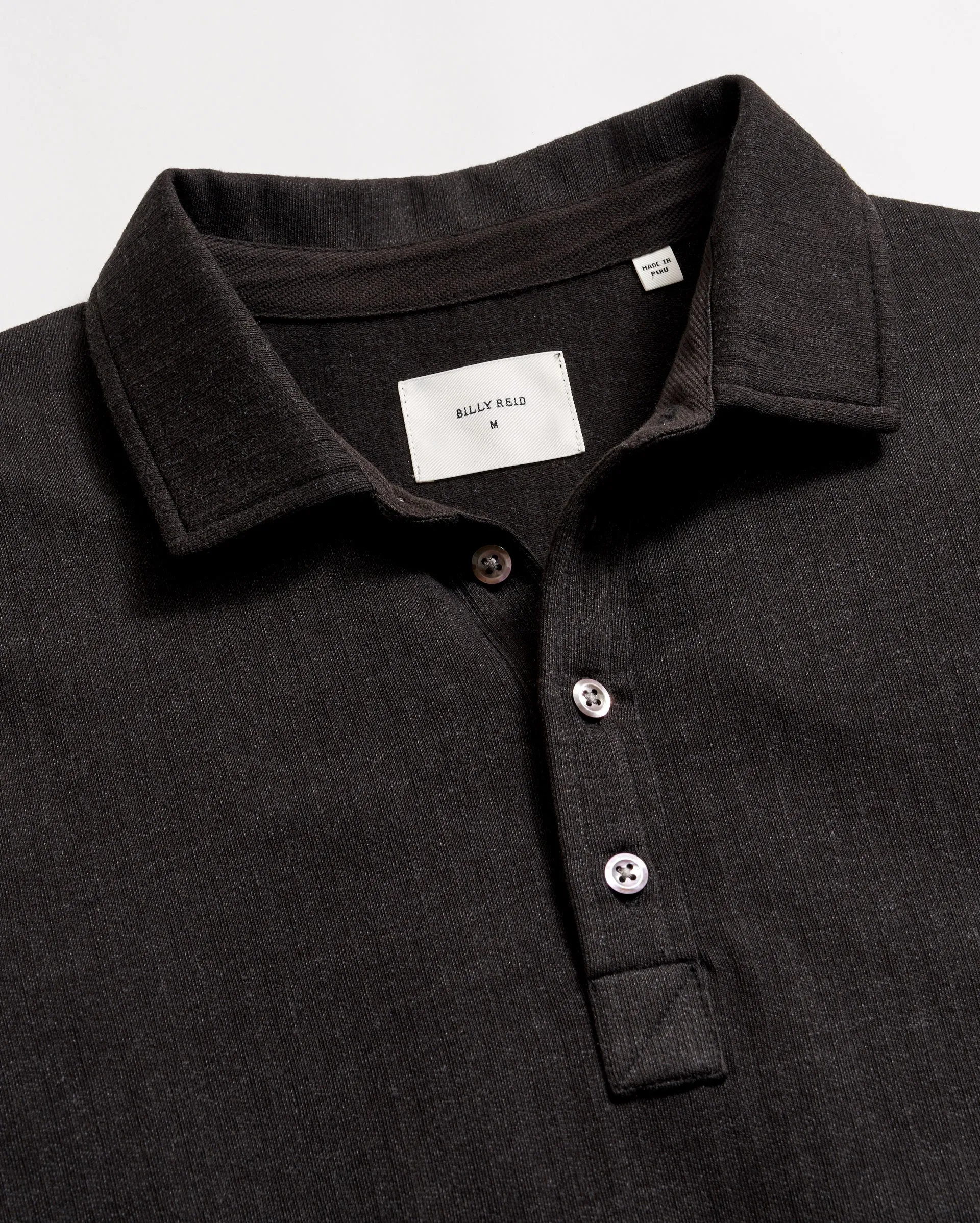 Long Sleeve Herringbone Polo sold by Billy Reid product image thumbnail 5