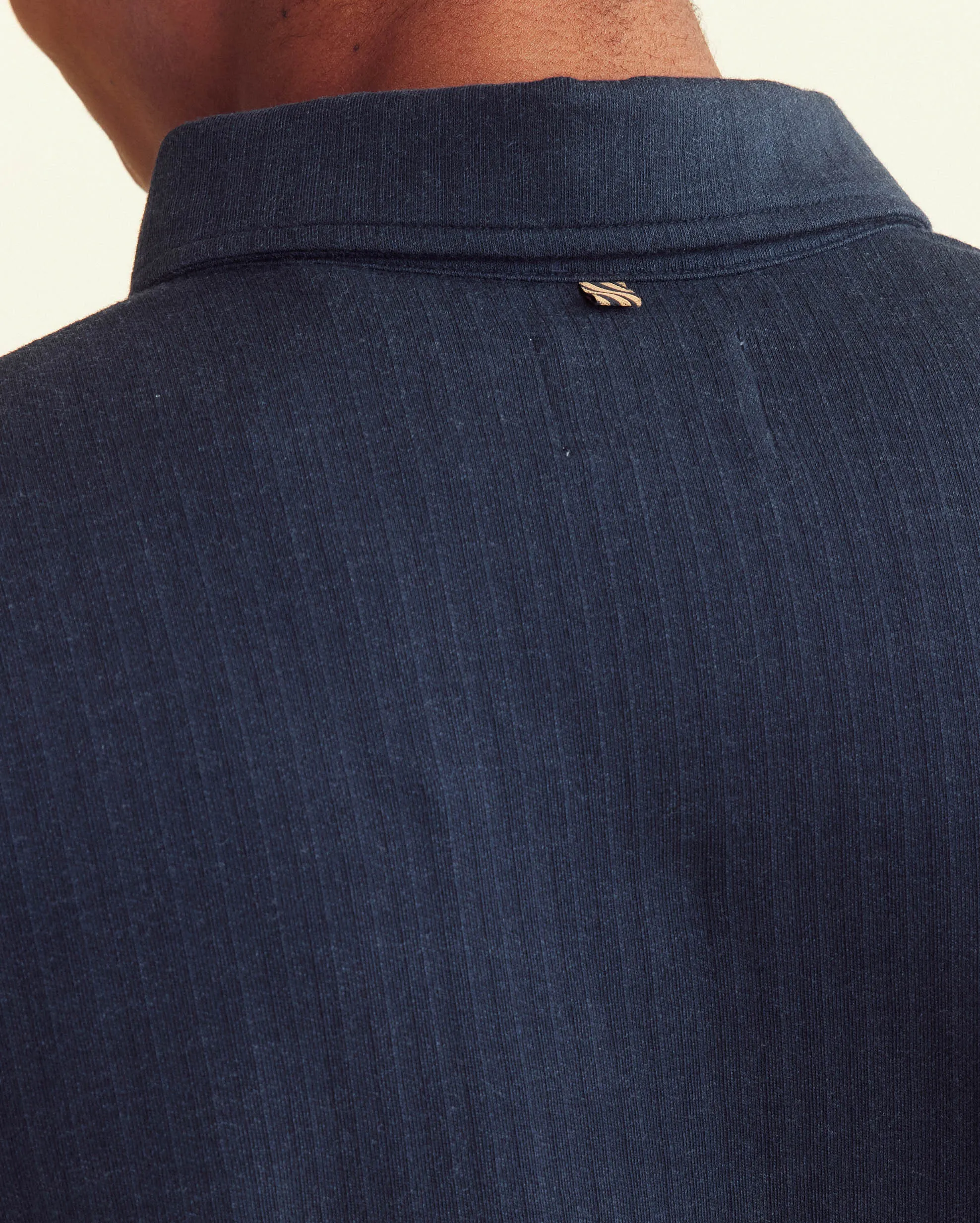 Long Sleeve Herringbone Polo sold by Billy Reid product image thumbnail 4