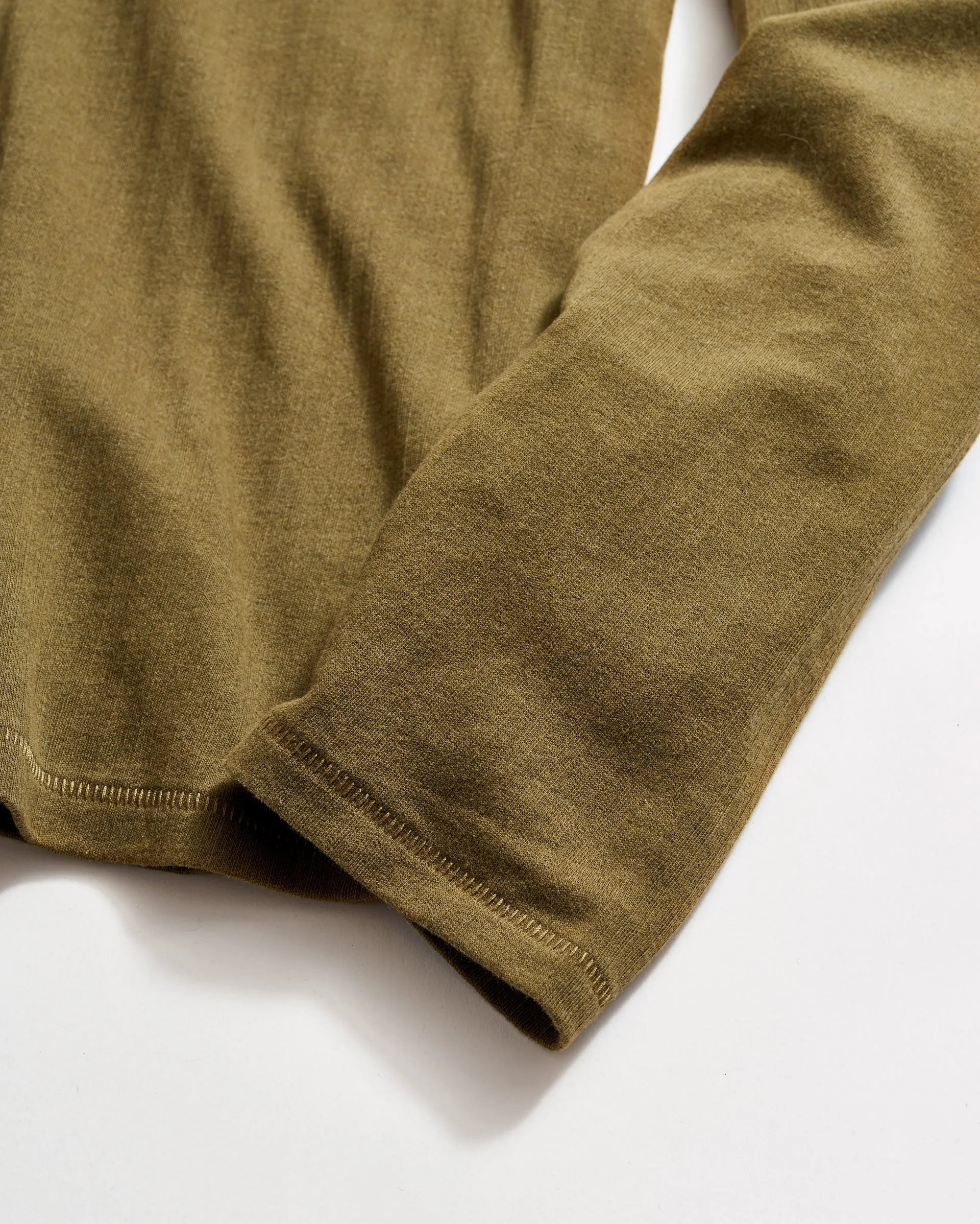 Long Sleeve Herringbone Polo sold by Billy Reid product image thumbnail 3