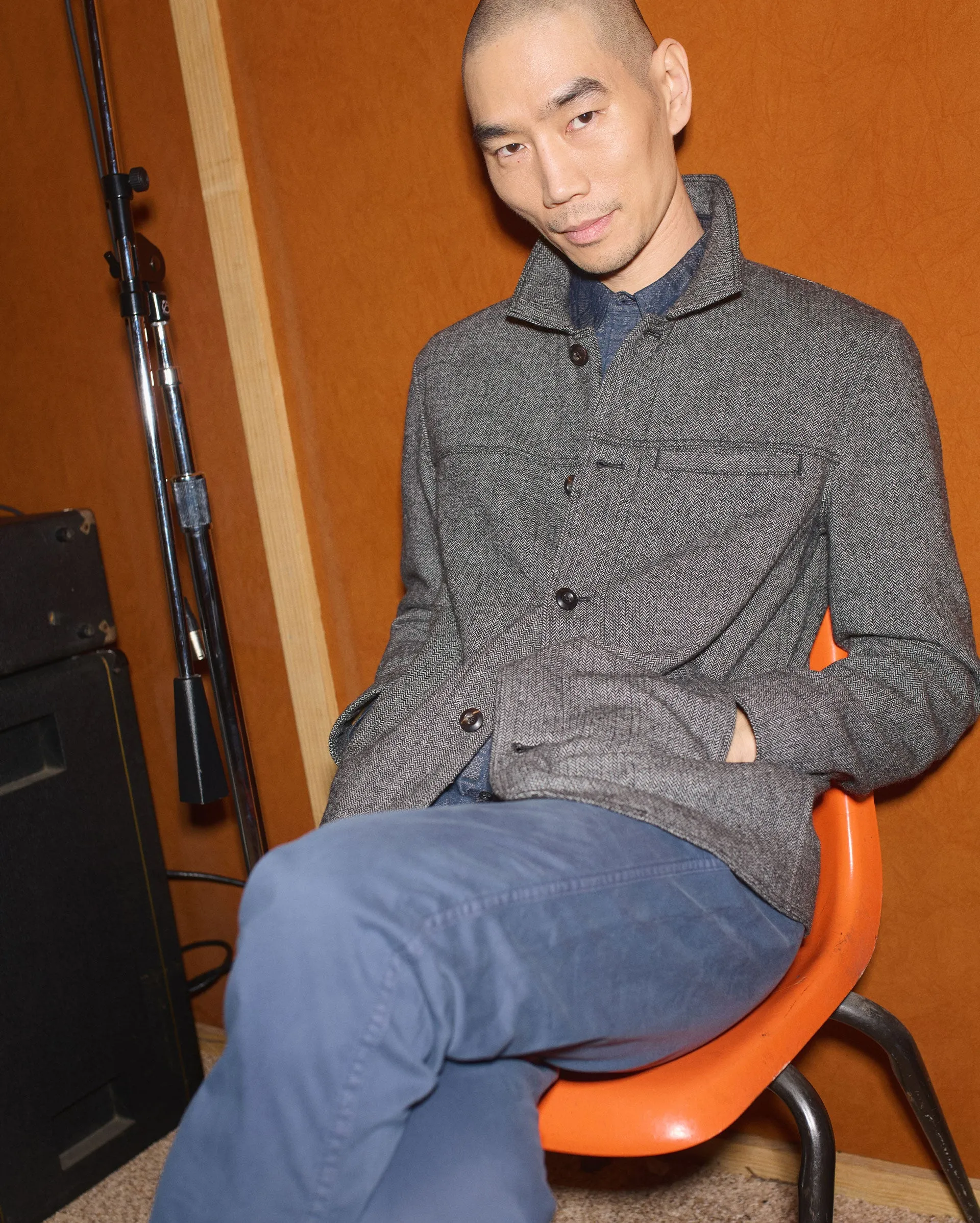 Herringbone Madison Jacket sold by Billy Reid product image thumbnail 2