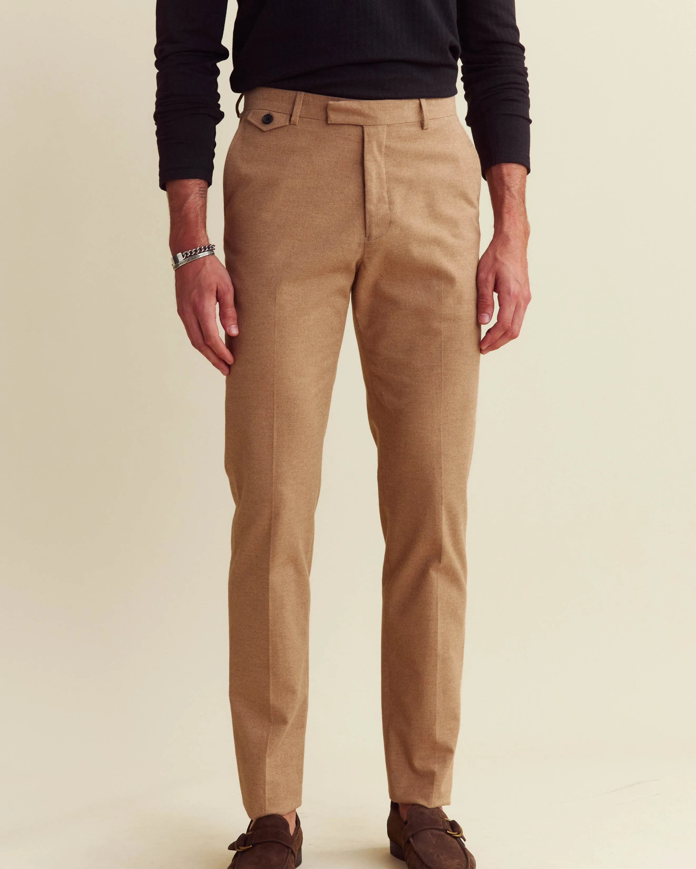 Flannel Flat Front Trouser sold by Billy Reid product image thumbnail 2