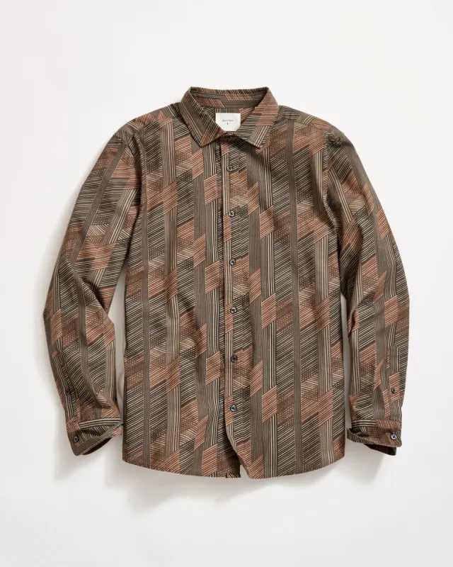 Abstract Ribbon Cedar Shirt made by Billy Reid