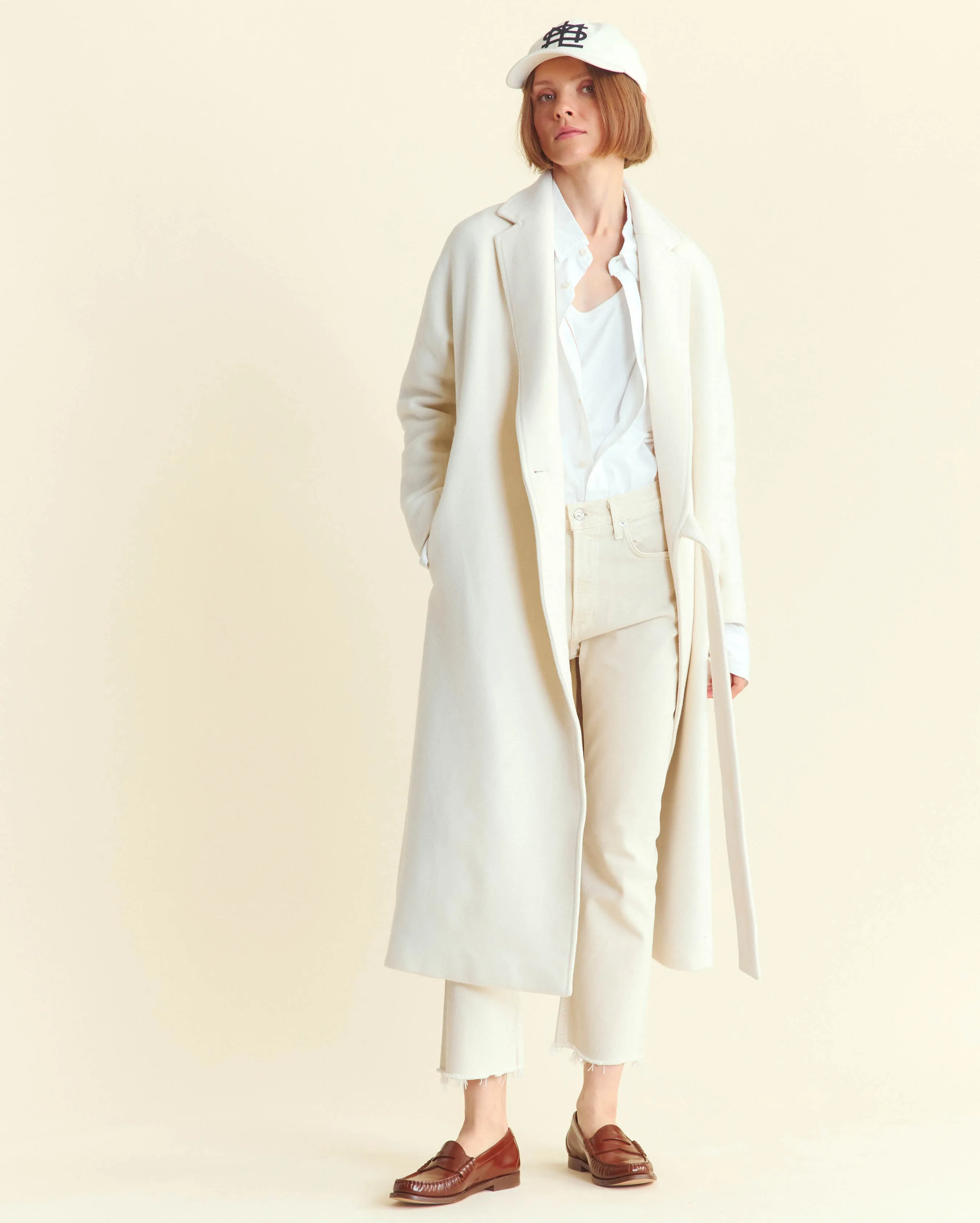 Wool Blend Wrap Coat sold by Billy Reid product image thumbnail 2