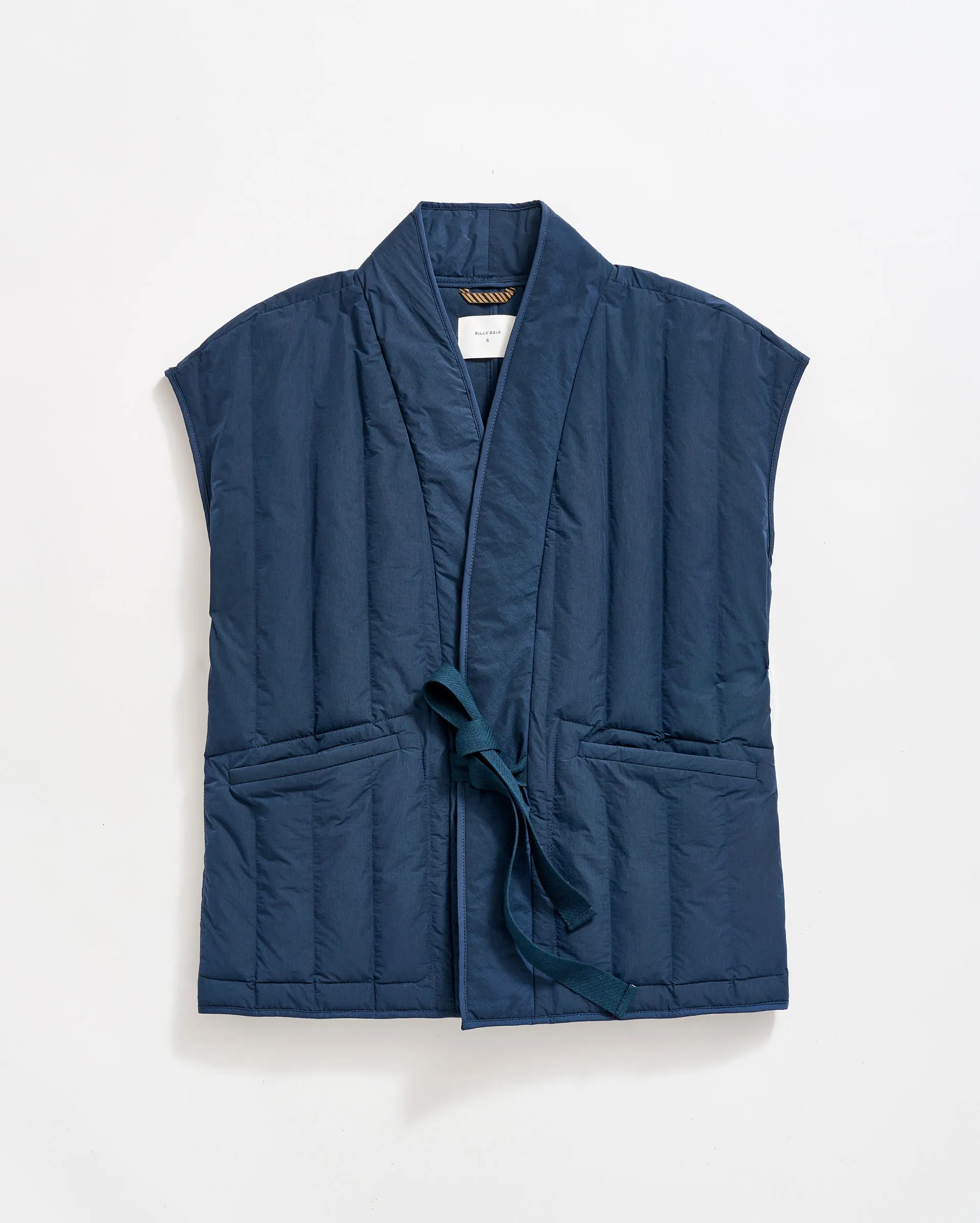 Tie Front Quilted Vest sold by Billy Reid