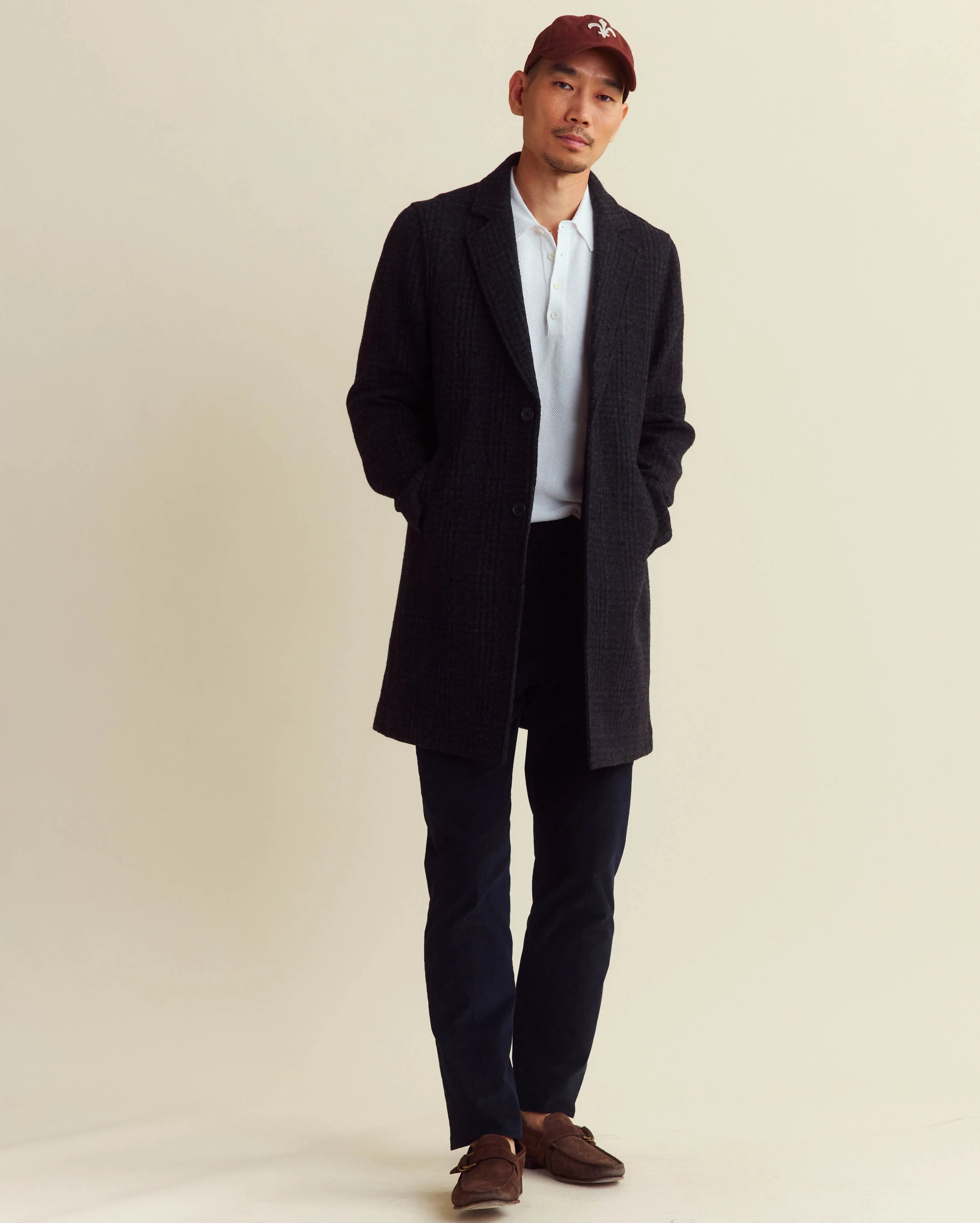 Subtle Plaid Boiled Wool Jordan Coat sold by Billy Reid product image thumbnail 2