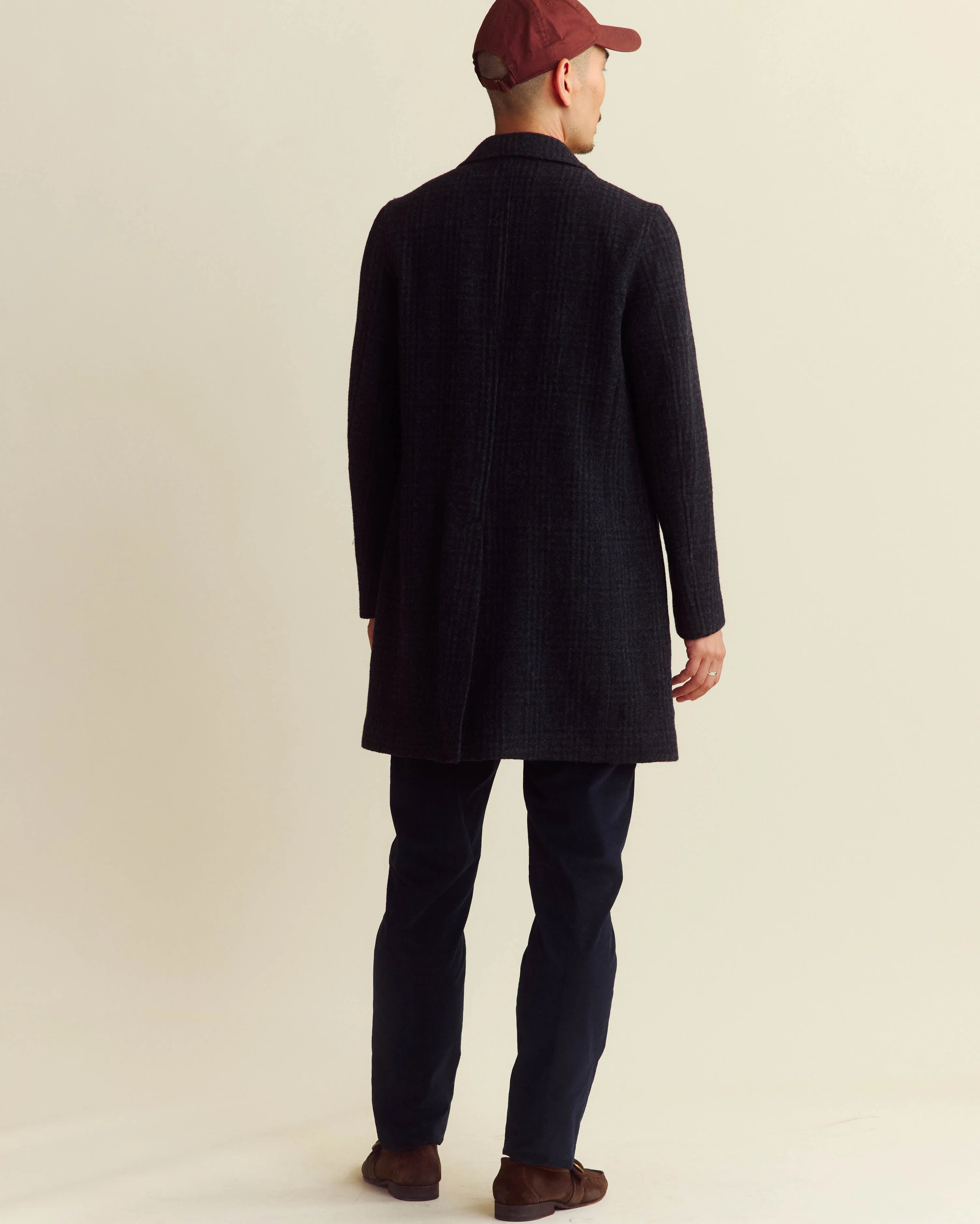 Subtle Plaid Boiled Wool Jordan Coat sold by Billy Reid product image thumbnail 3