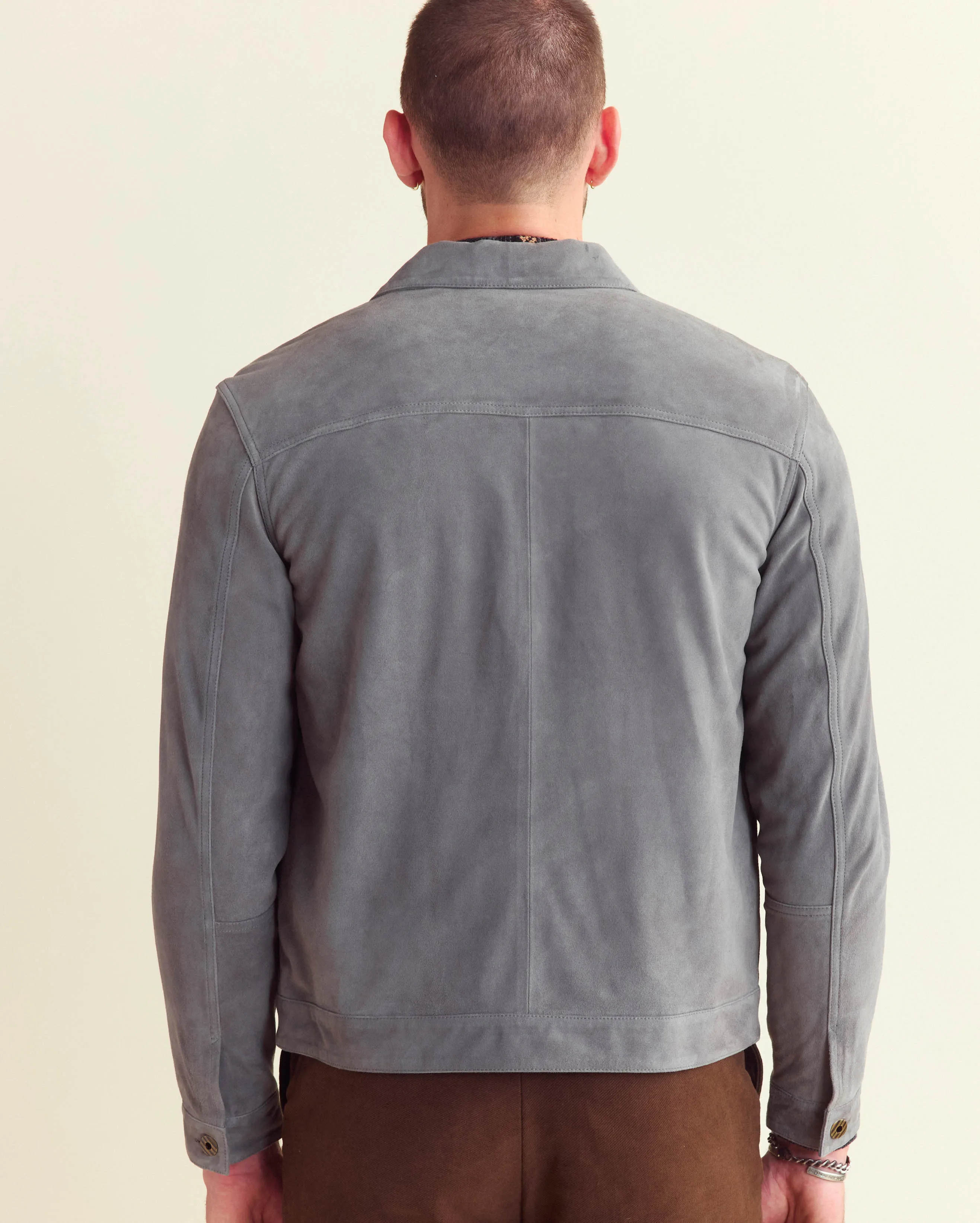 Suede Tupelo Trucker Jacket sold by Billy Reid product image thumbnail 3