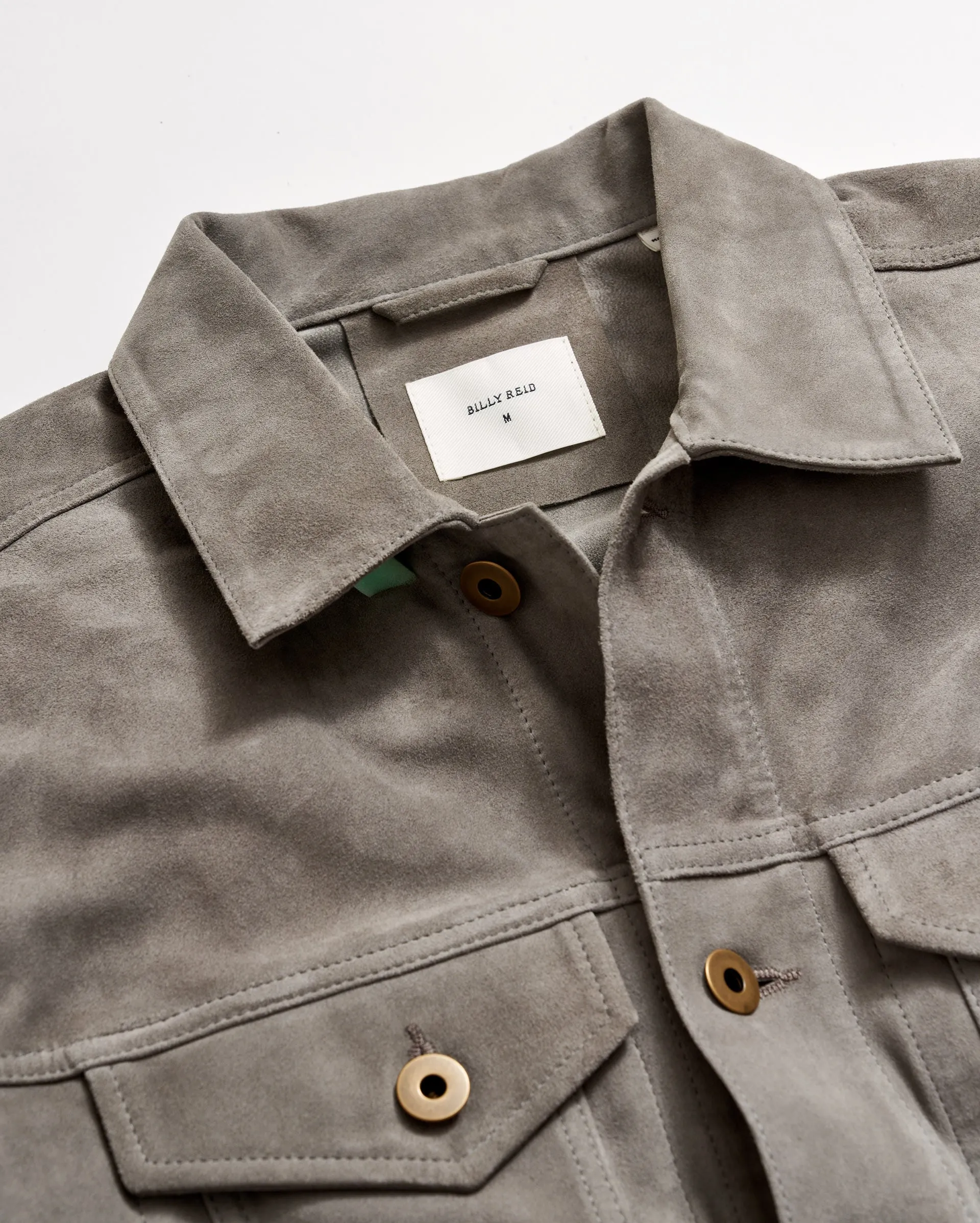 Suede Tupelo Trucker Jacket sold by Billy Reid product image thumbnail 5