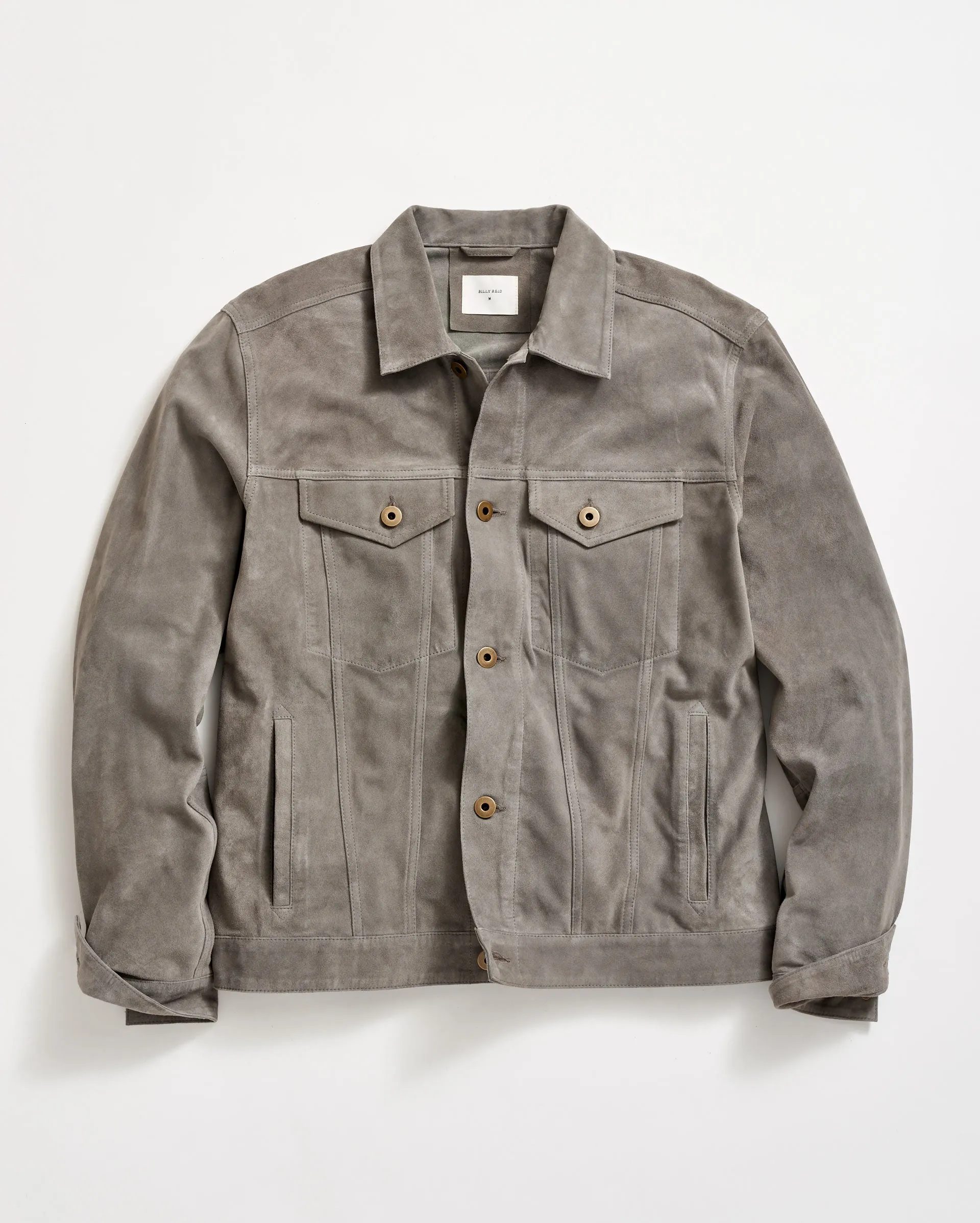 Suede Tupelo Trucker Jacket sold by Billy Reid