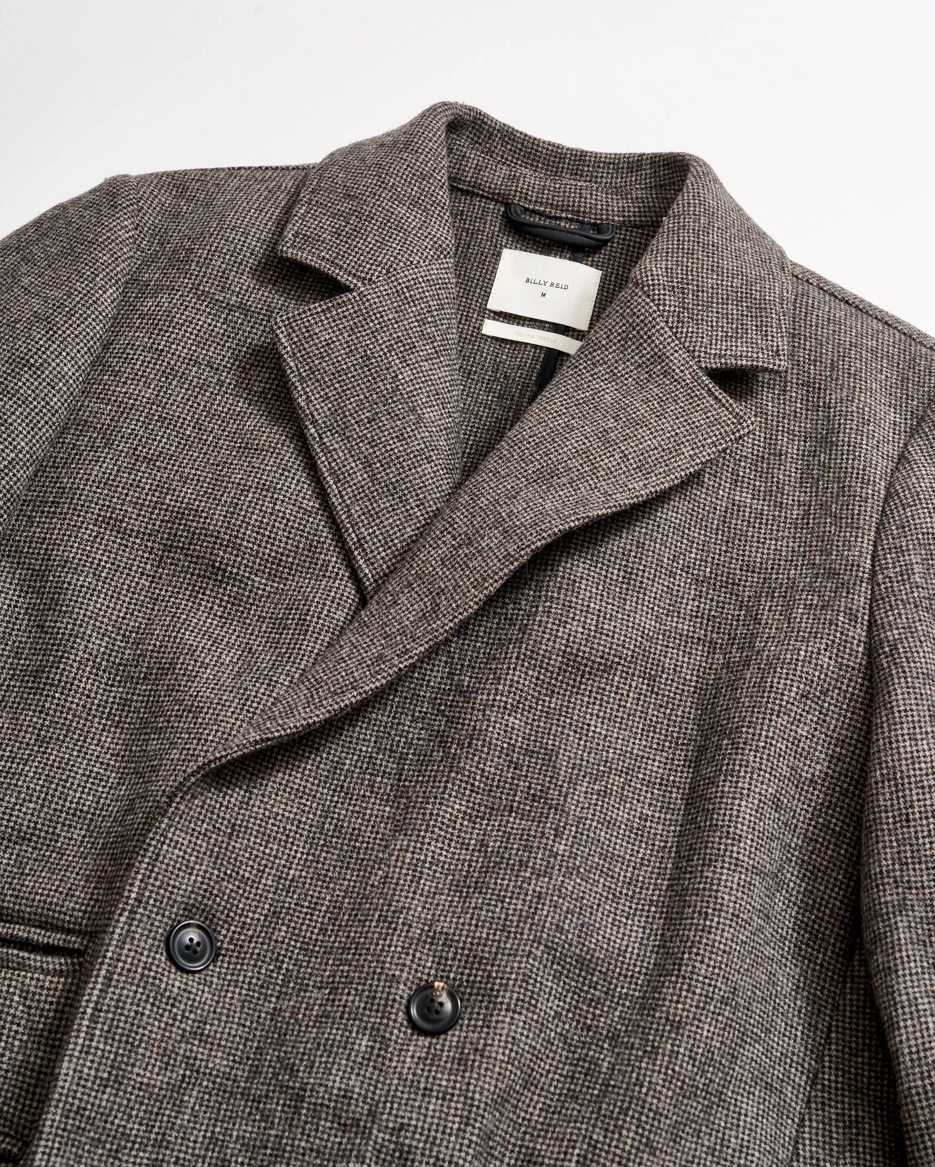 Micro Houndstooth Officers Coat sold by Billy Reid product image thumbnail 3