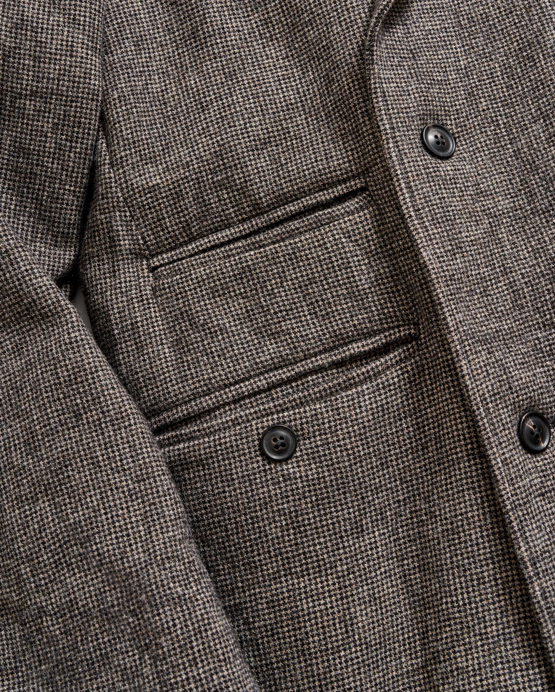 Micro Houndstooth Officers Coat sold by Billy Reid product image thumbnail 4